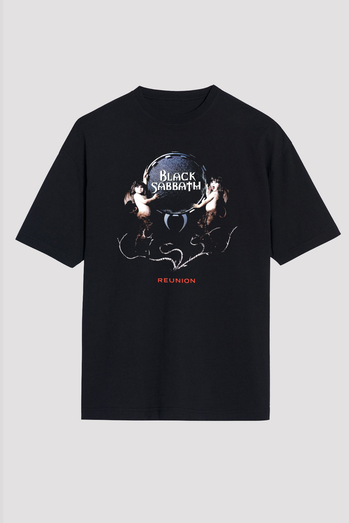 Black Sabbath Siyah Unisex Oversize Tişört T-Shirt