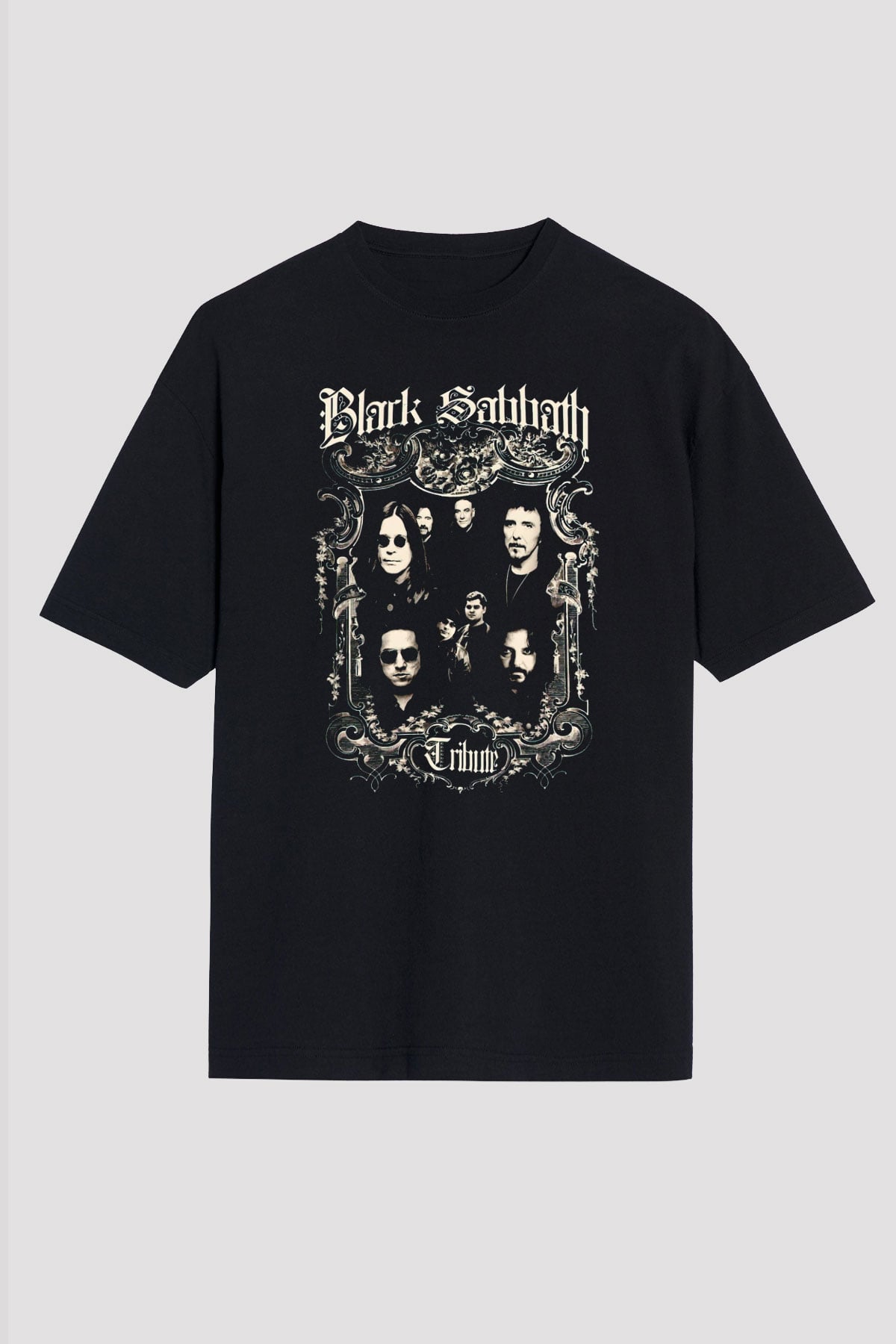 Black Sabbath Tribute Siyah Oversize Tişört Oversize T-shirt - TişörtFabrikası