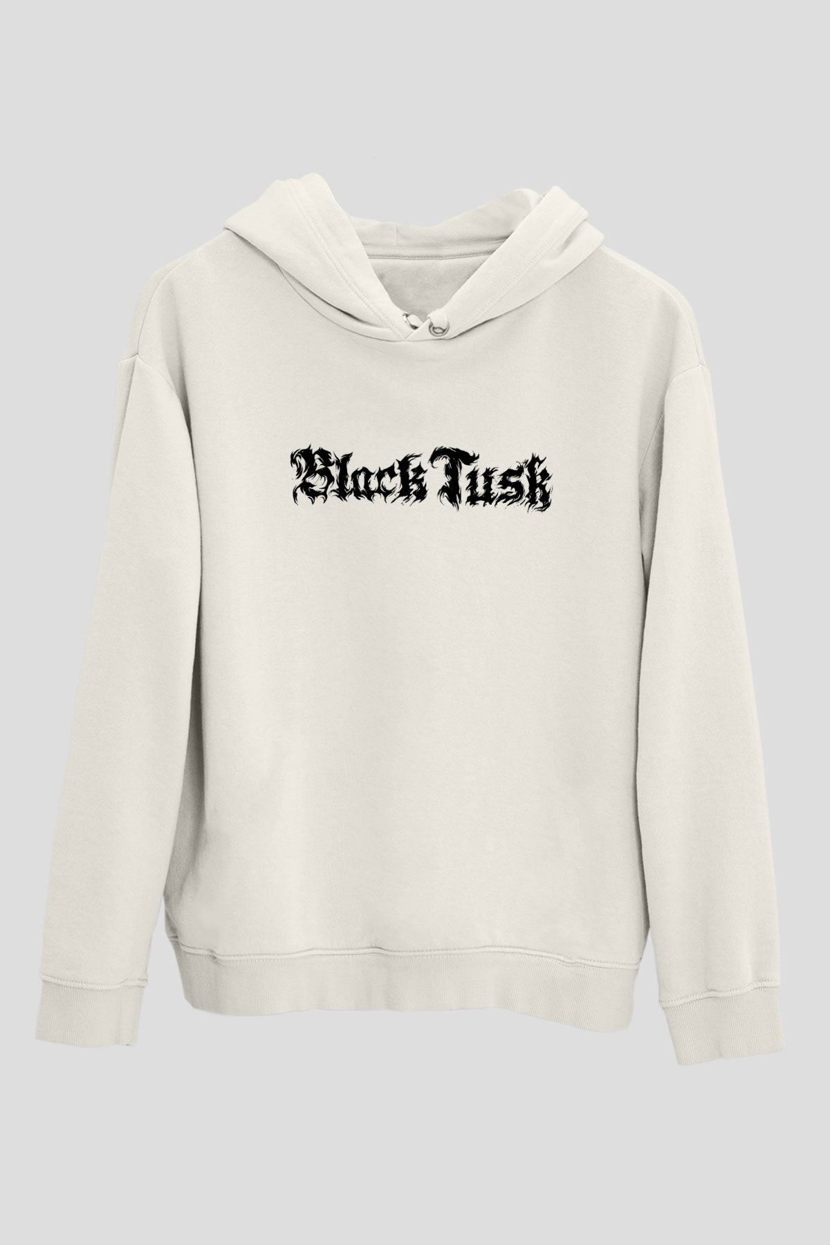 Black Tusk Beyaz Unisex Kapüşonlu Sweatshirt