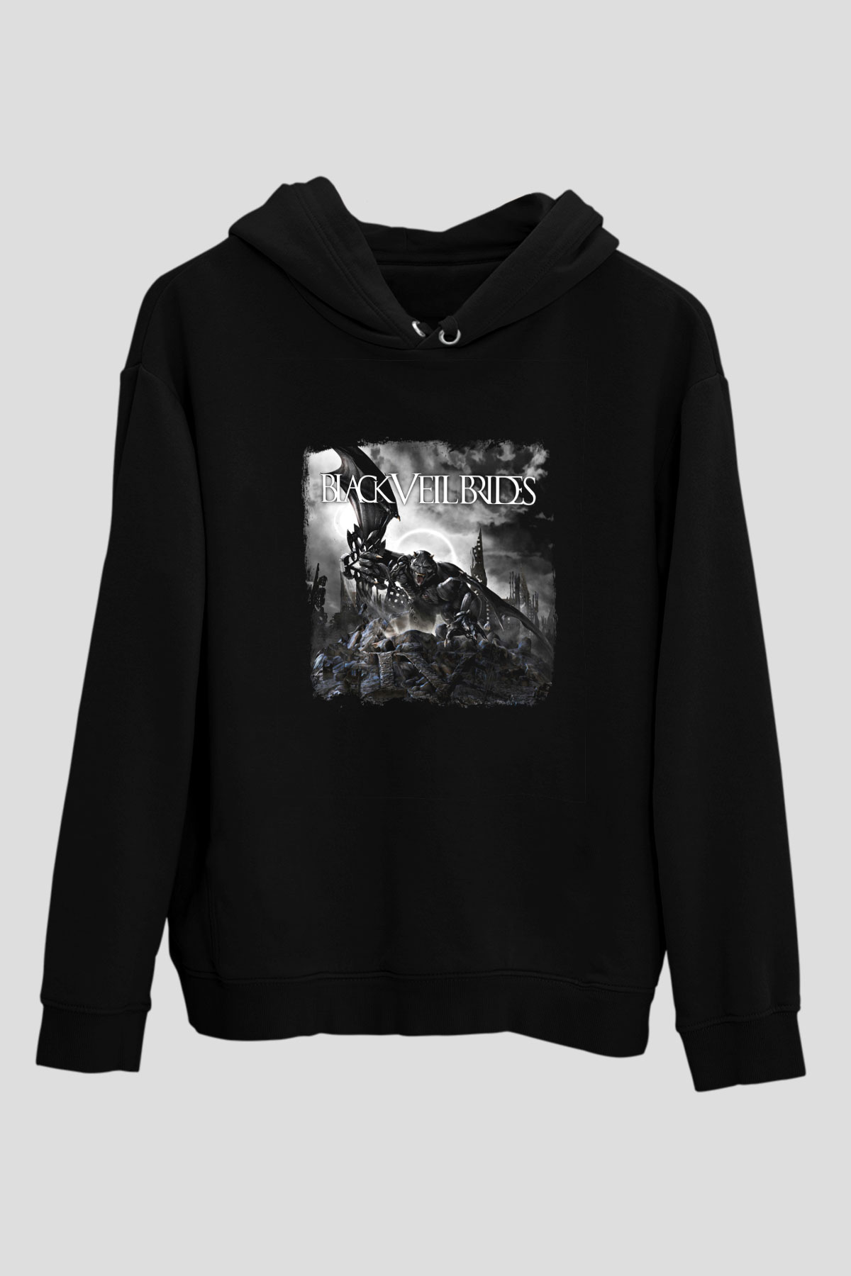 Black Veil Brides Baskılı Unisex Siyah Hoodie