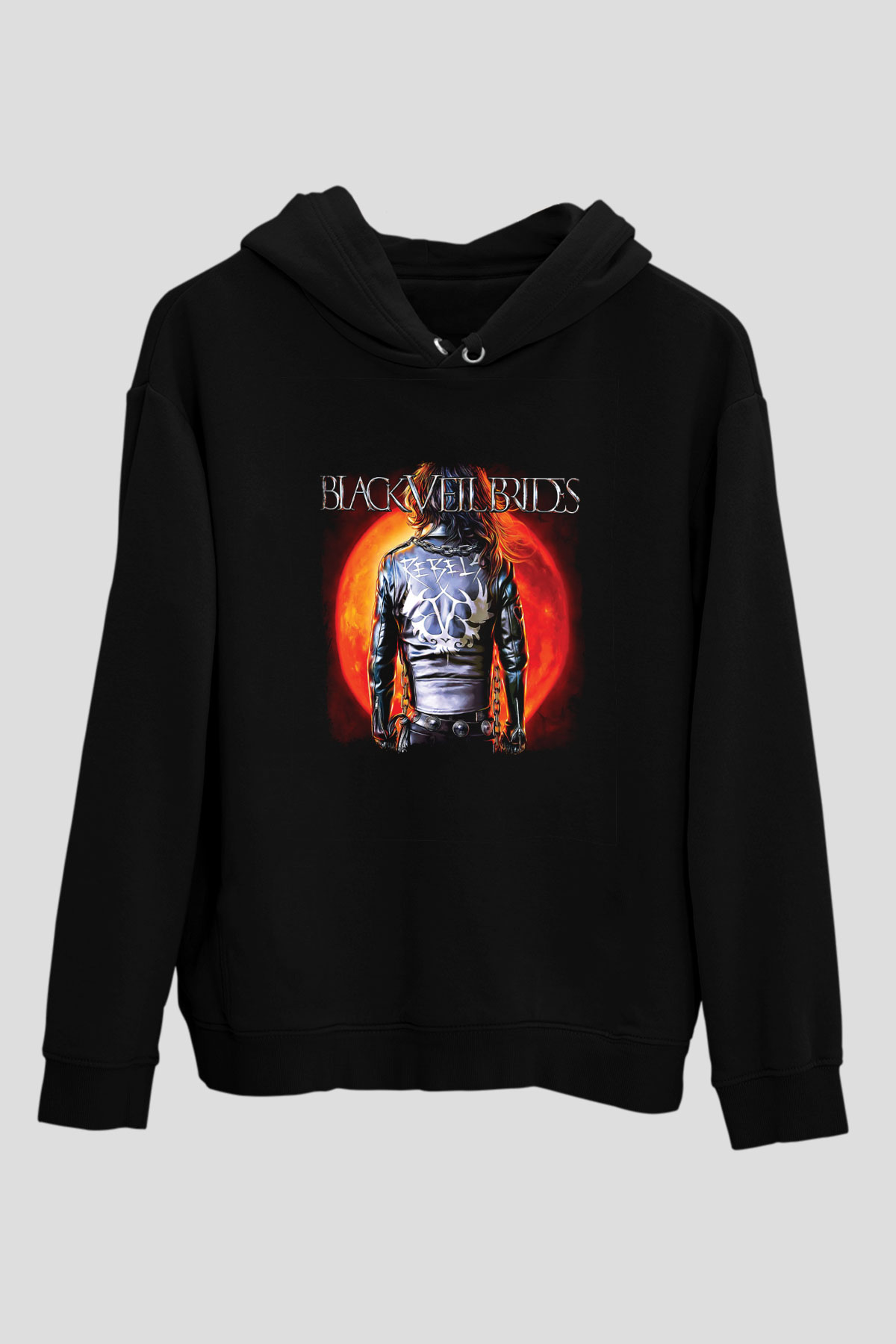 Black Veil Brides Baskılı Unisex Siyah Hoodie