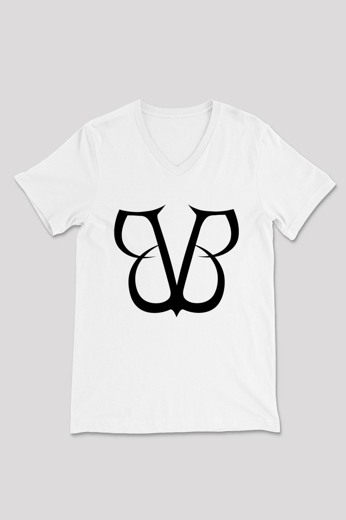 Black Veil Brides Beyaz Unisex V Yaka Tişört T-Shirt