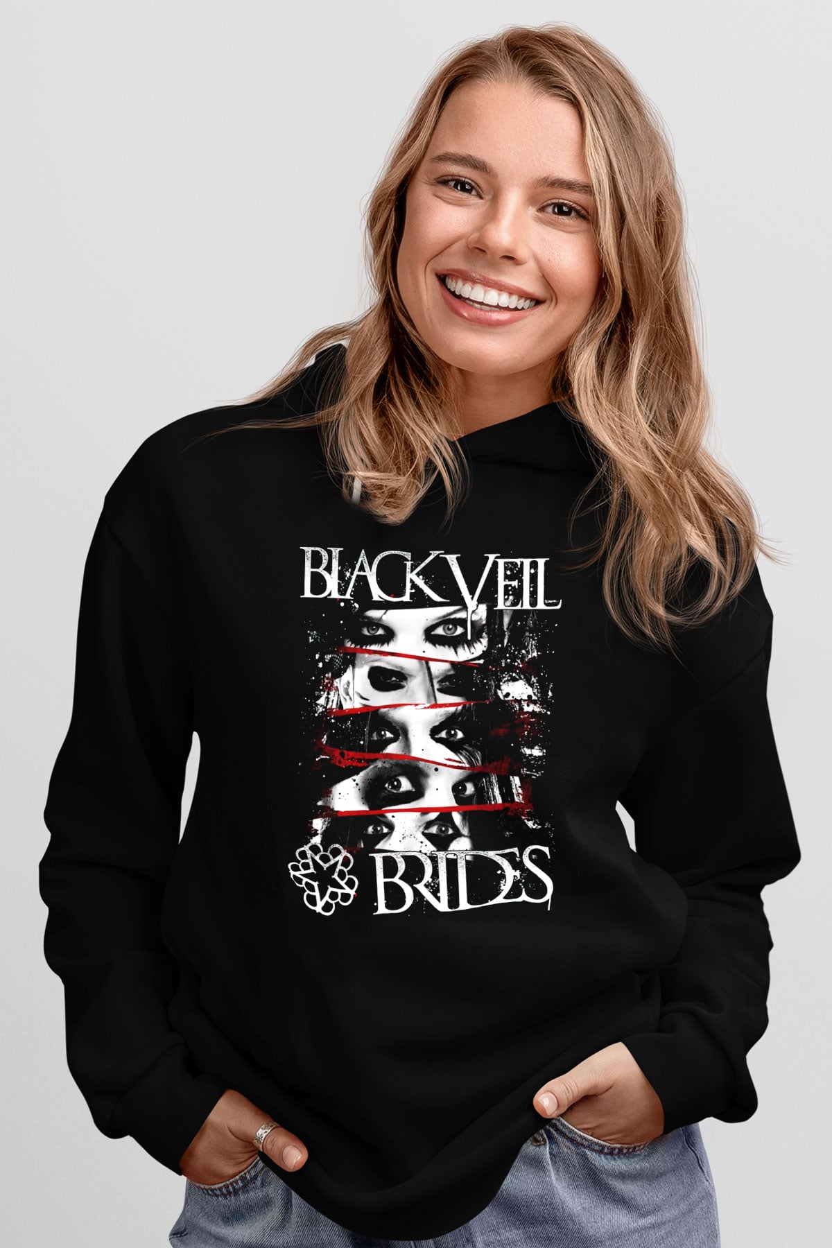 Black Veil Brides Siyah Unisex Hoodie