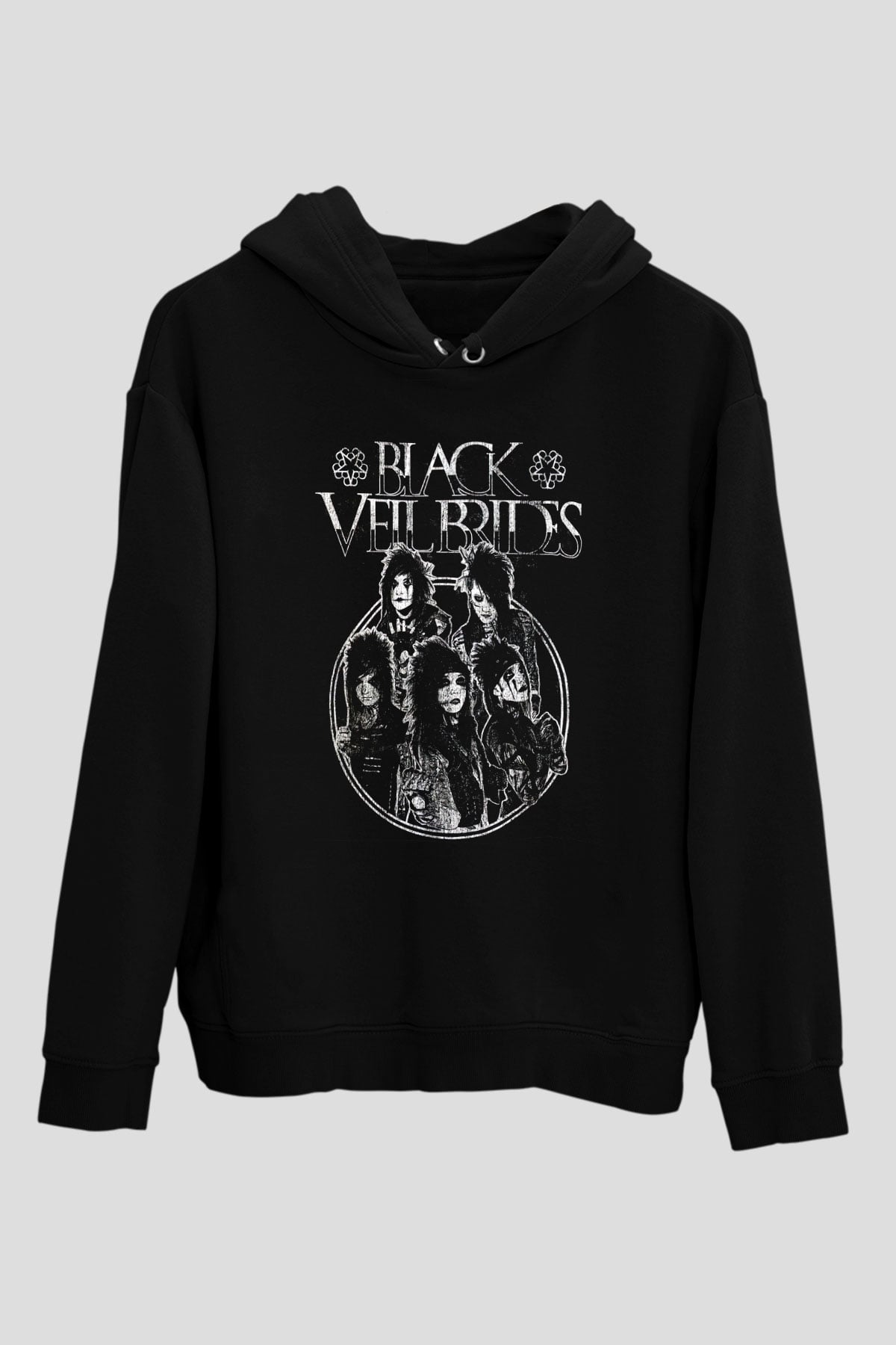 Black Veil Brides Siyah Unisex Kapüşonlu Sweatshirt