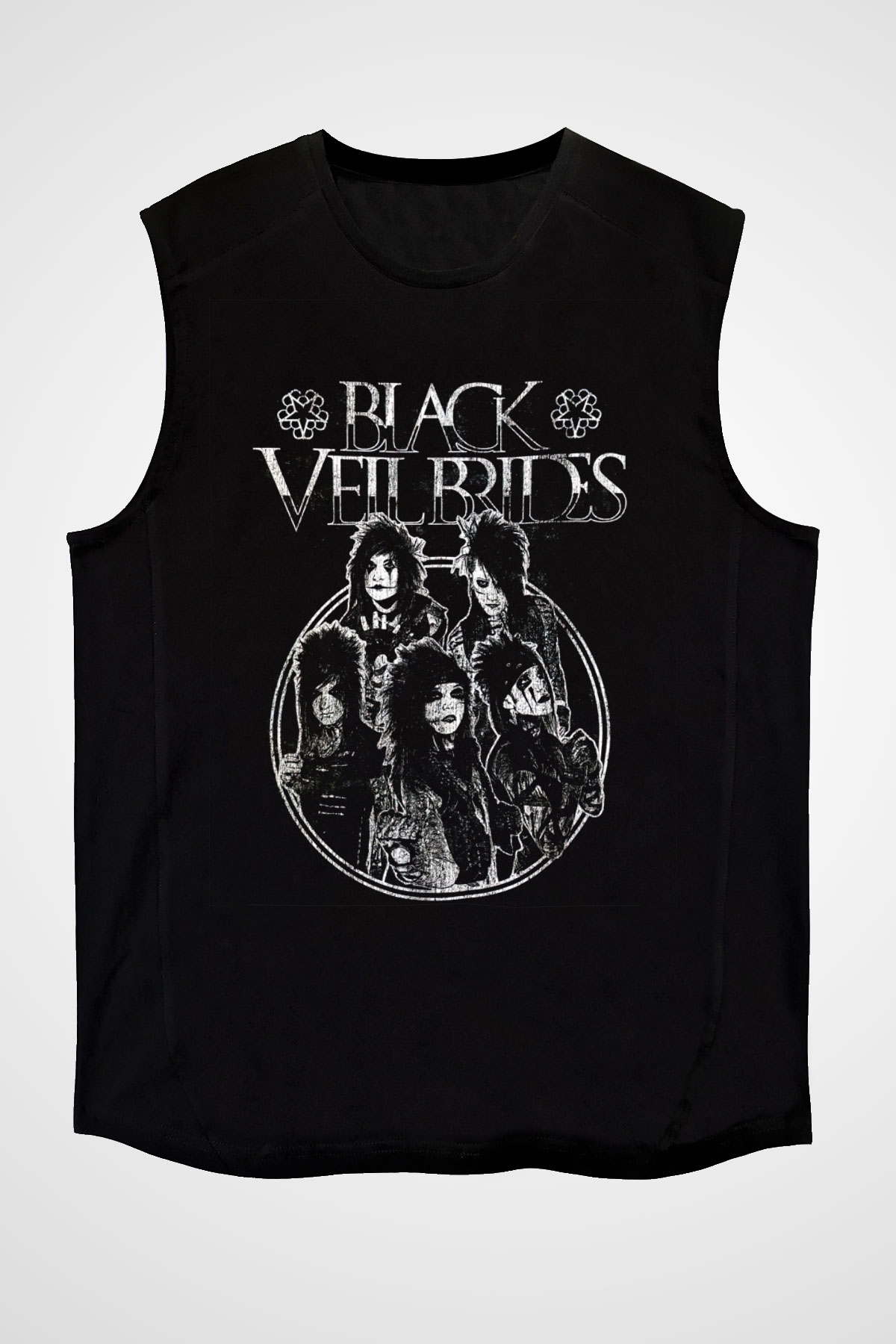 Black Veil Brides Siyah Unisex Kolsuz Tişört