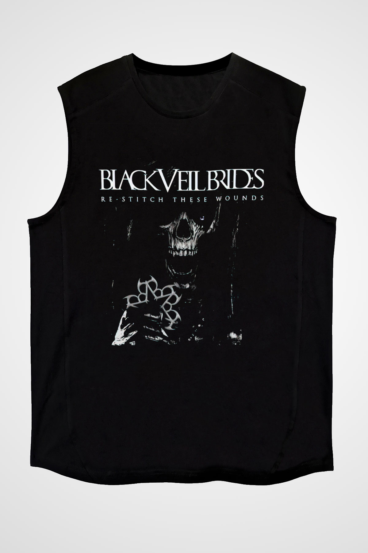Black Veil Brides Siyah Unisex Kolsuz Tişört