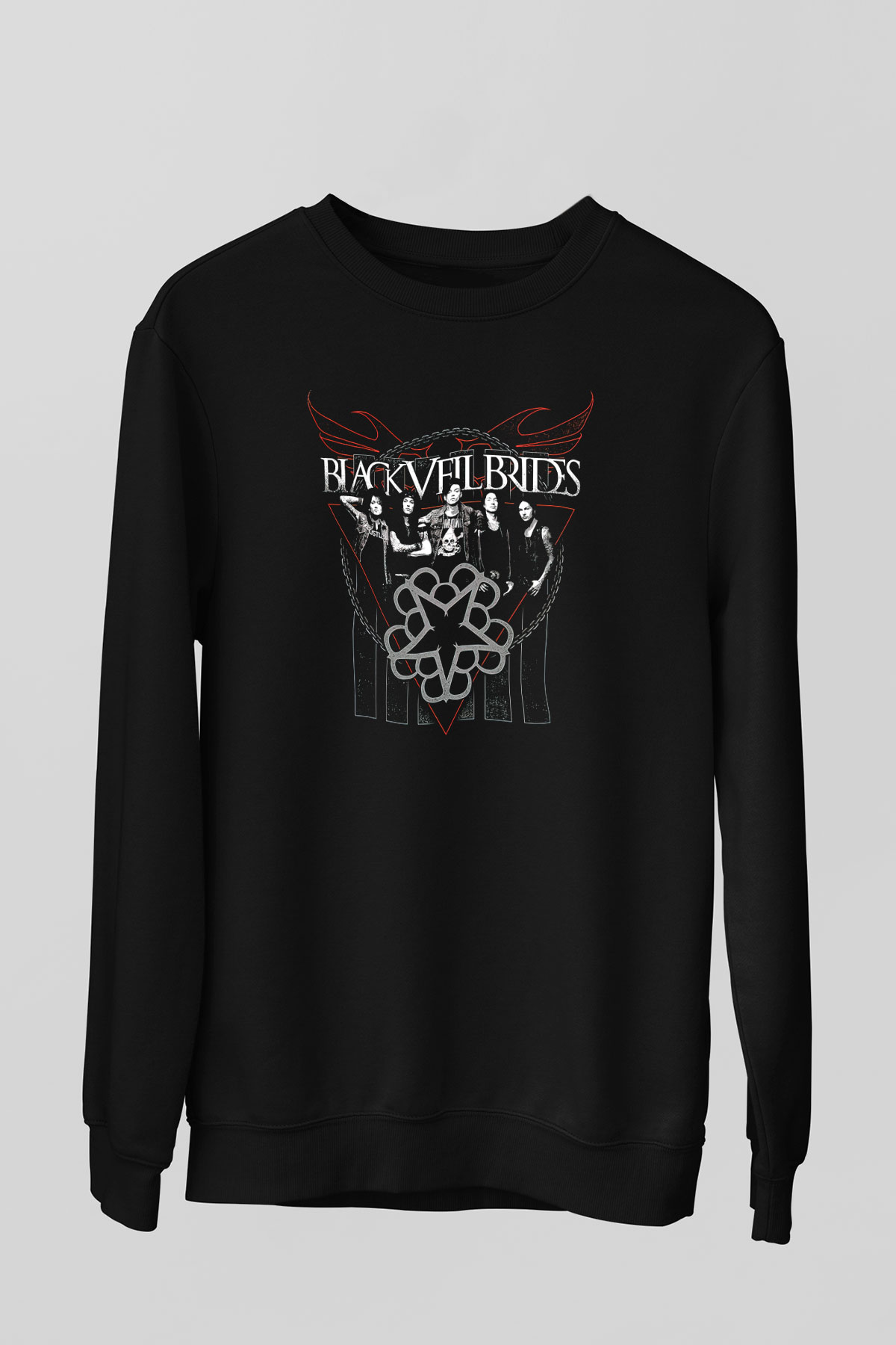 Black Veil Brides Siyah Unisex Sweatshirt