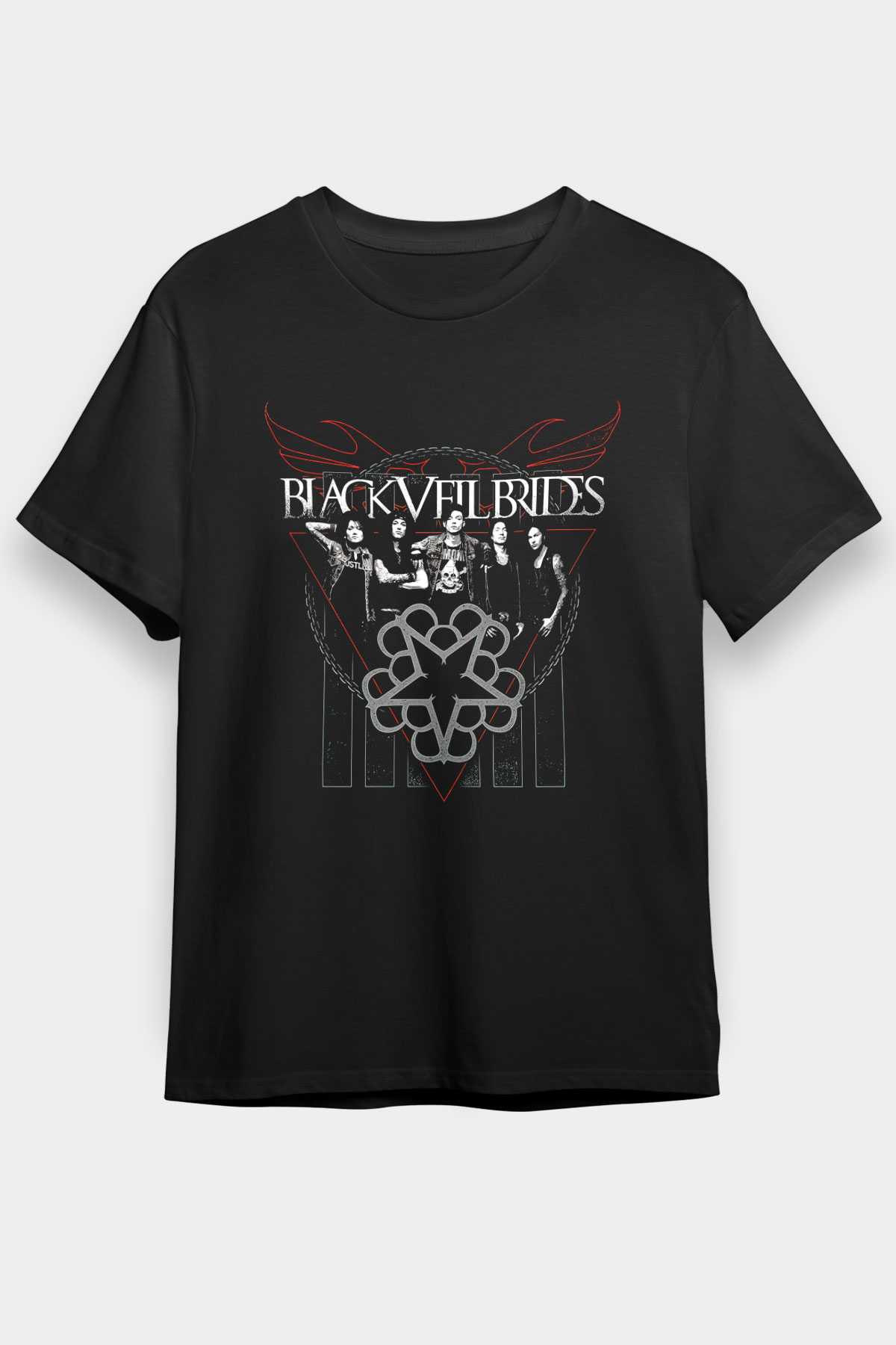 Black Veil Brides Siyah Unisex Tişört T-Shirt - TişörtFabrikası
