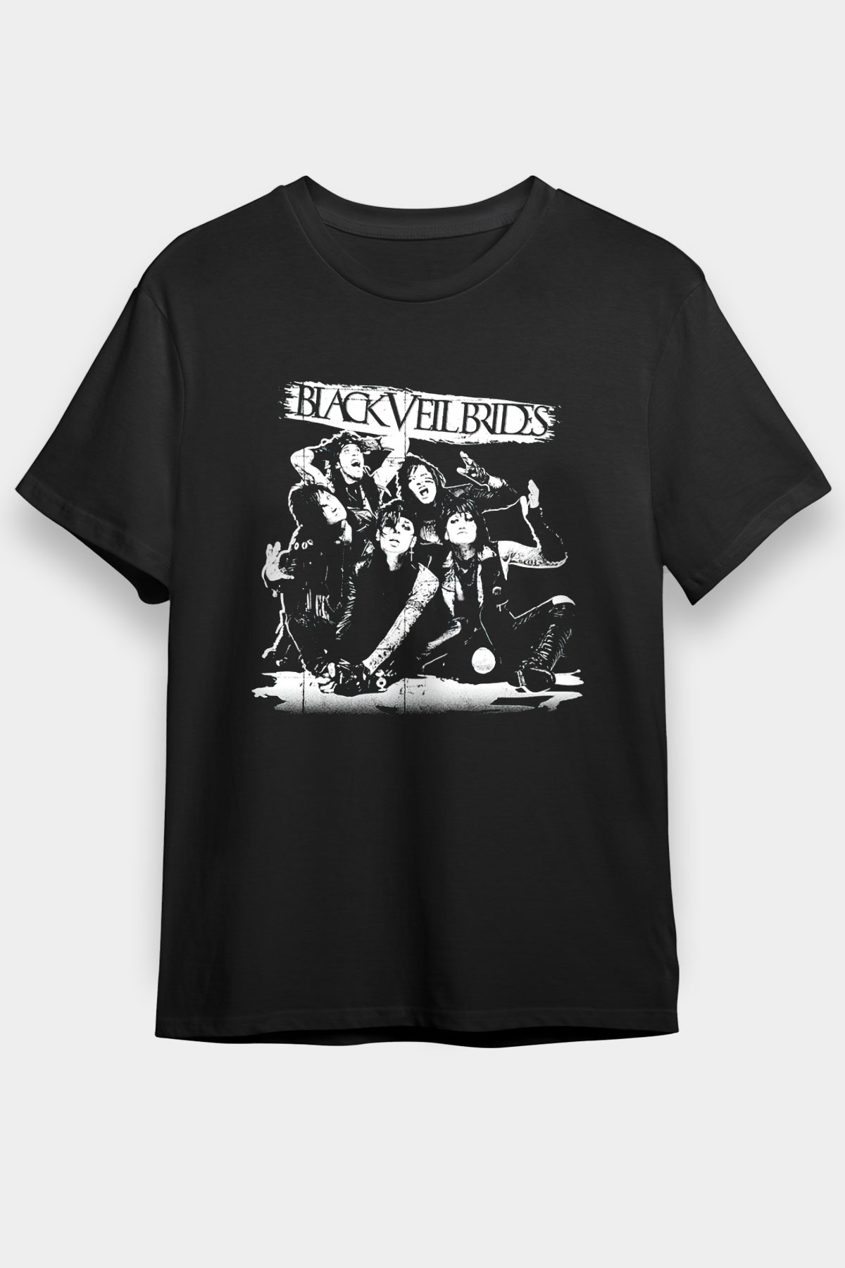 Black Veil Brides Siyah Unisex Tişört T-Shirt - TişörtFabrikası