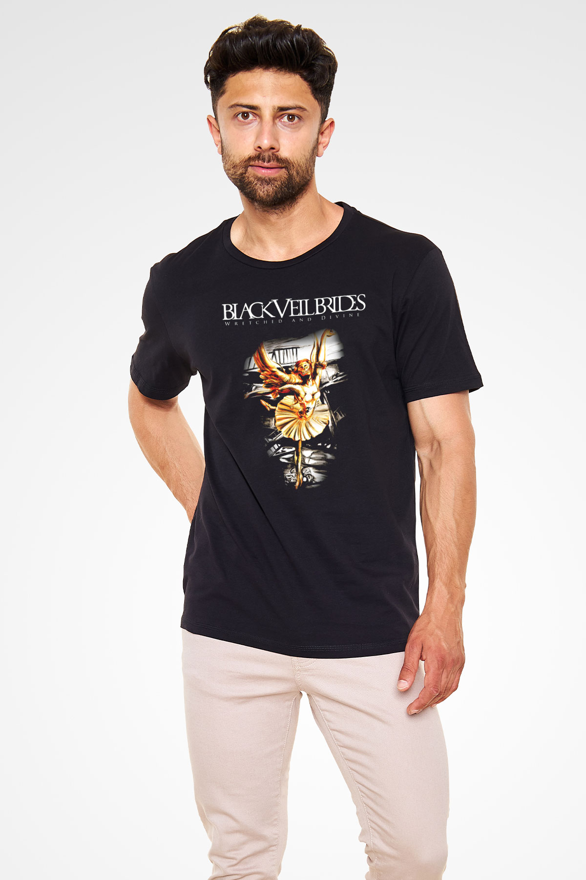 Black Veil Brides Siyah Unisex Tişört T-Shirt - TişörtFabrikası