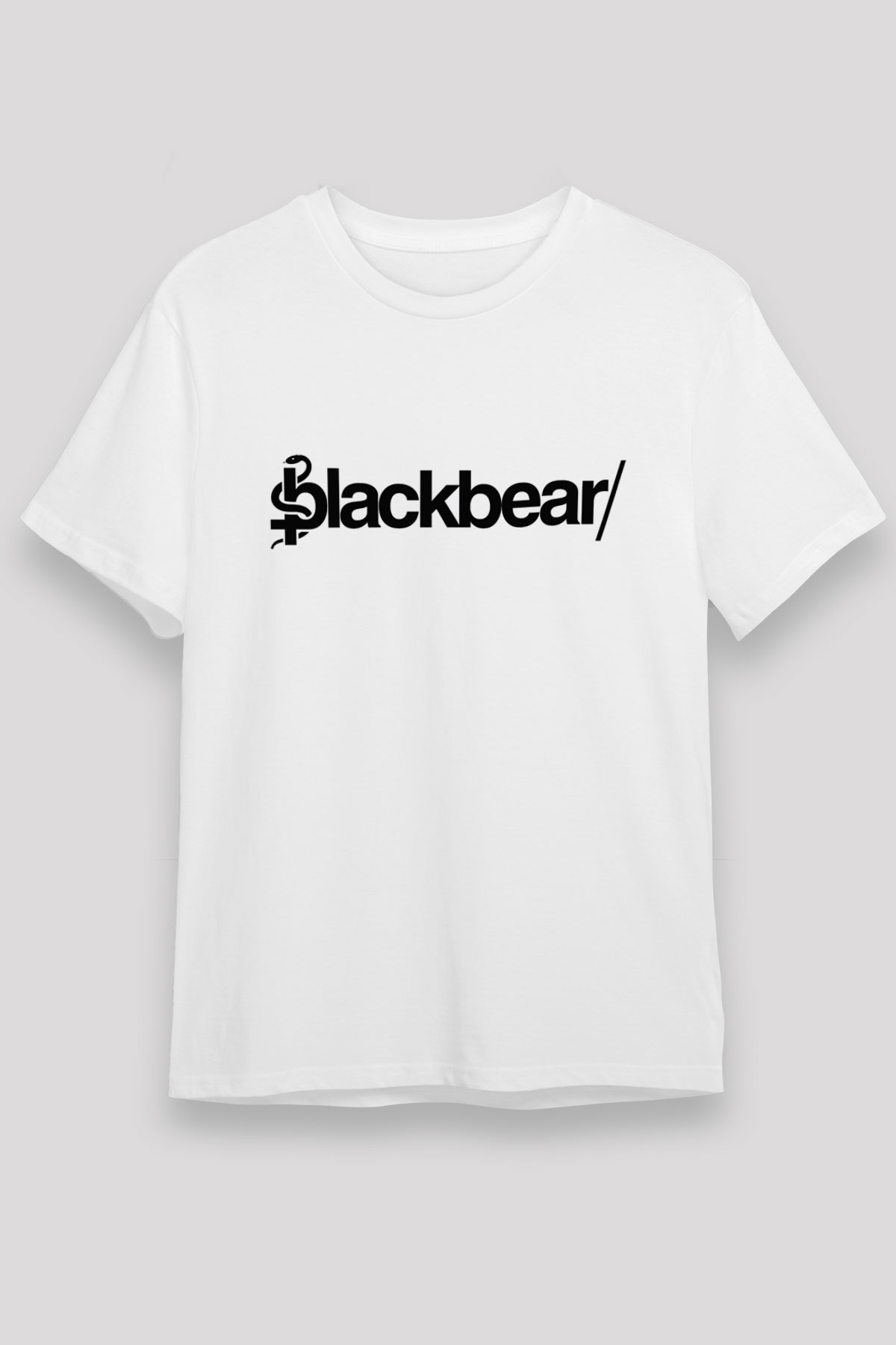 BlackBear Beyaz Unisex Tişört T-Shirt - TişörtFabrikası