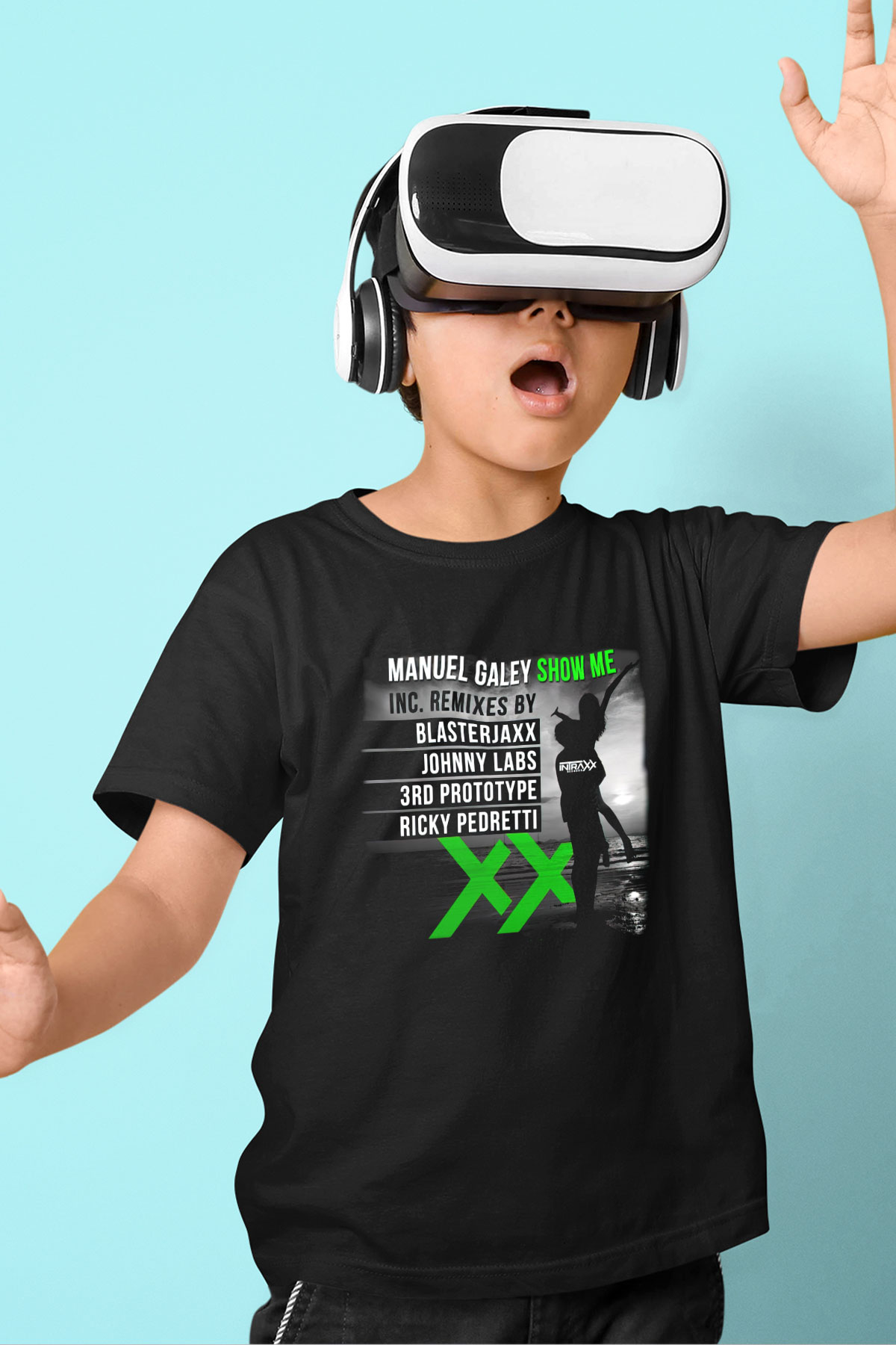 Blasterjaxx Siyah Unisex Çocuk Tişört