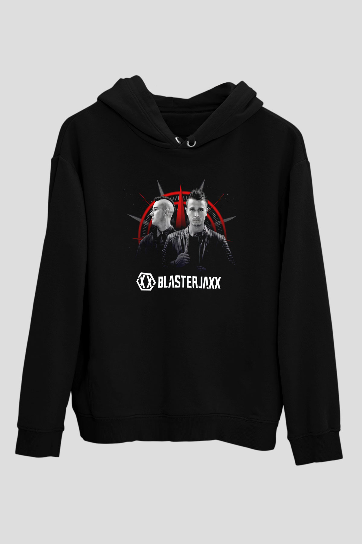 Blasterjaxx Siyah Unisex Kapüşonlu Sweatshirt