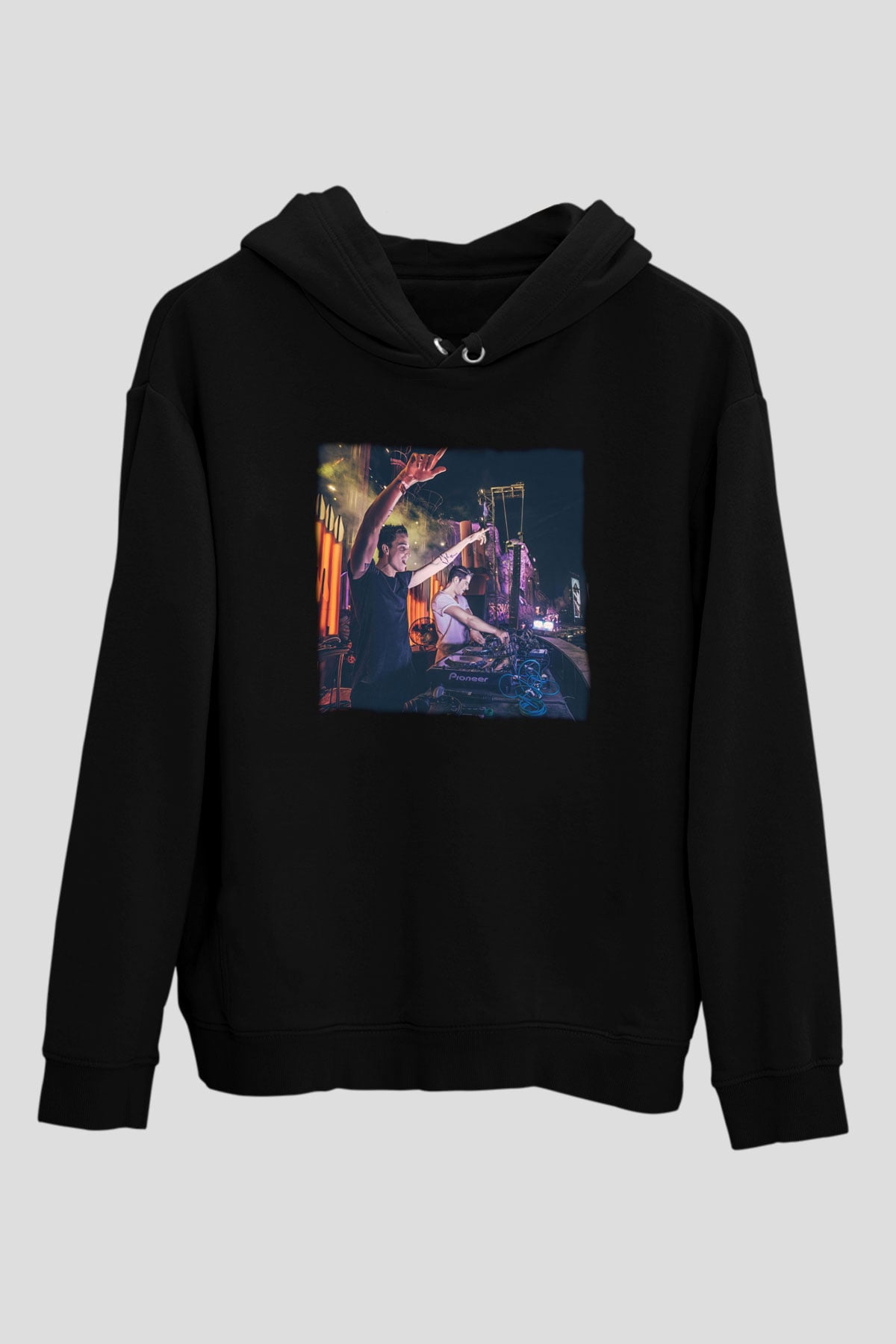 Blasterjaxx Siyah Unisex Kapüşonlu Sweatshirt