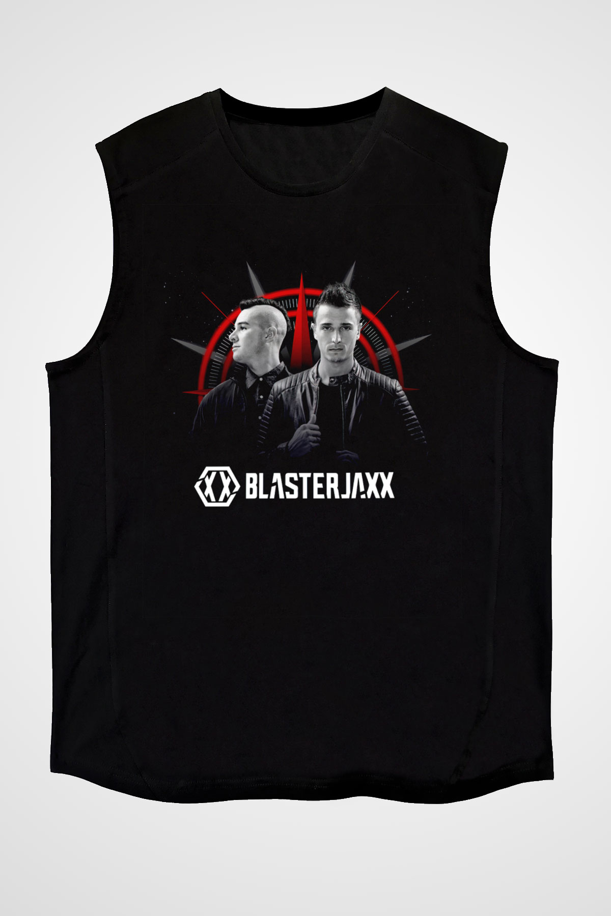 Blasterjaxx Siyah Unisex Kolsuz Tişört