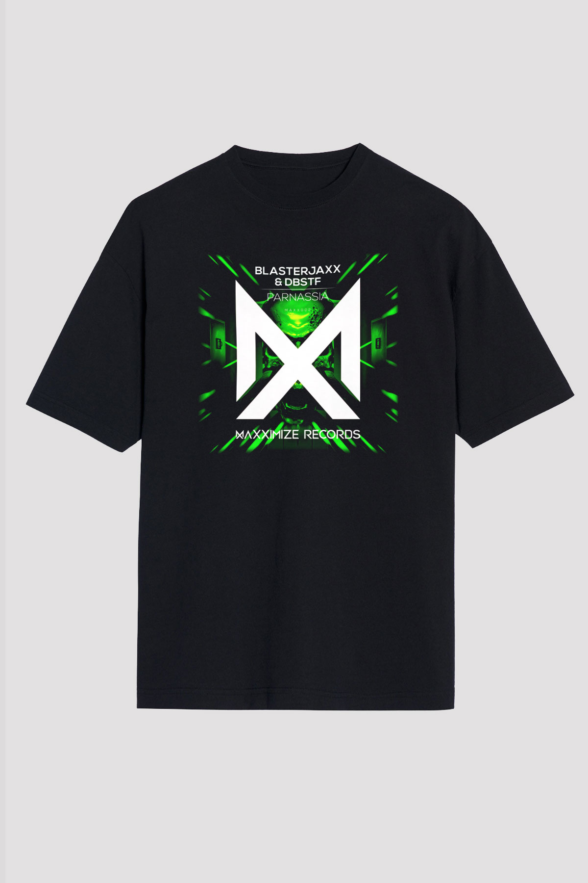 Blasterjaxx Siyah Unisex Oversize Tişört T-Shirt