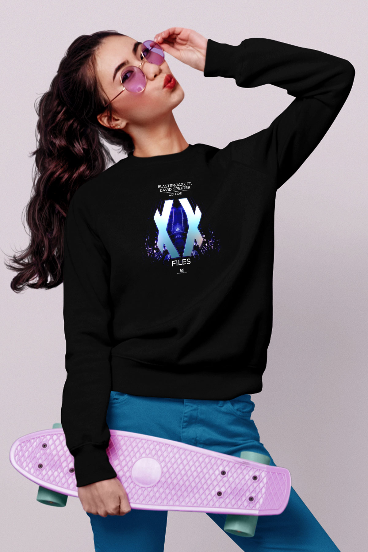 Blasterjaxx Siyah Unisex Sweatshirt