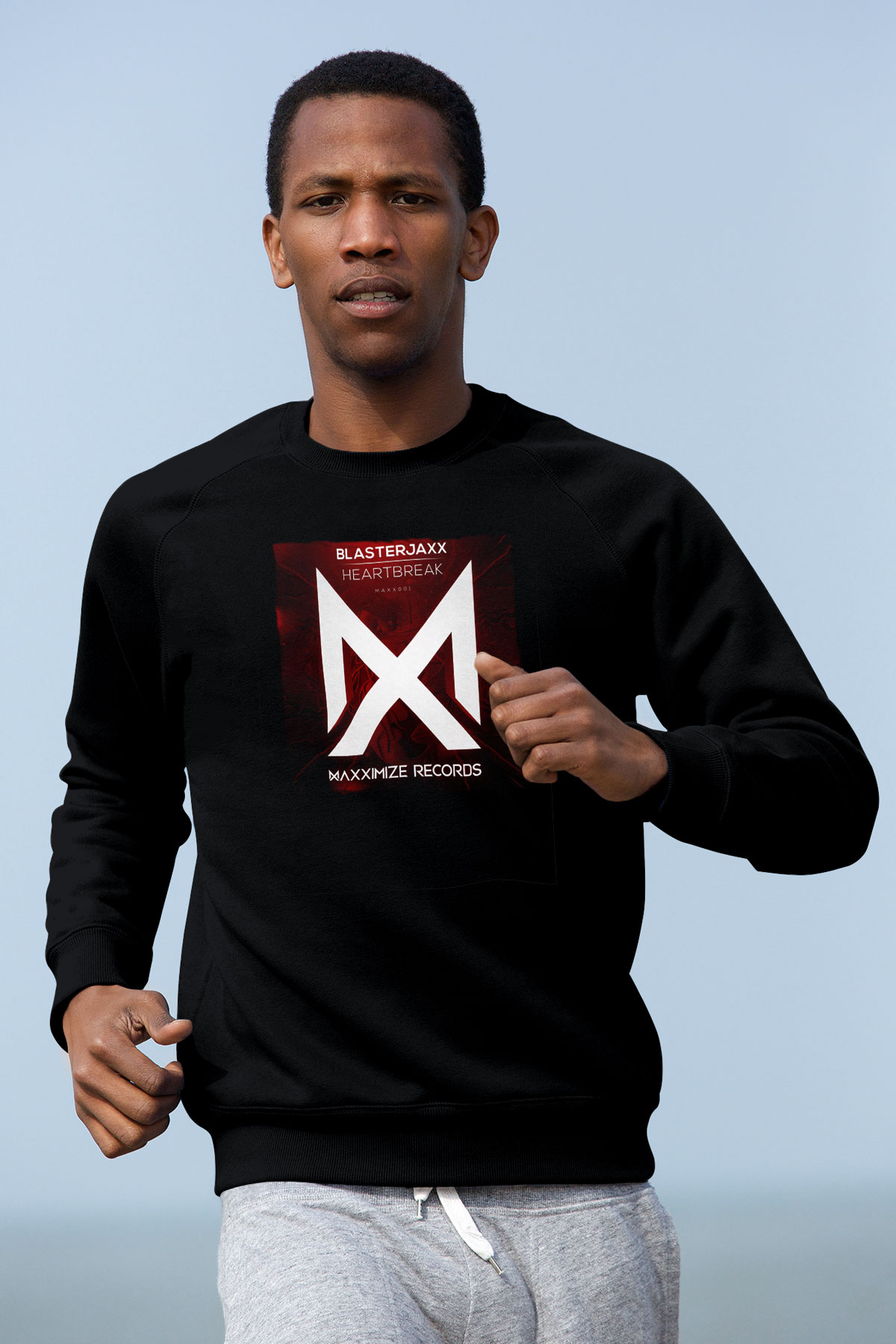 Blasterjaxx Siyah Unisex Sweatshirt