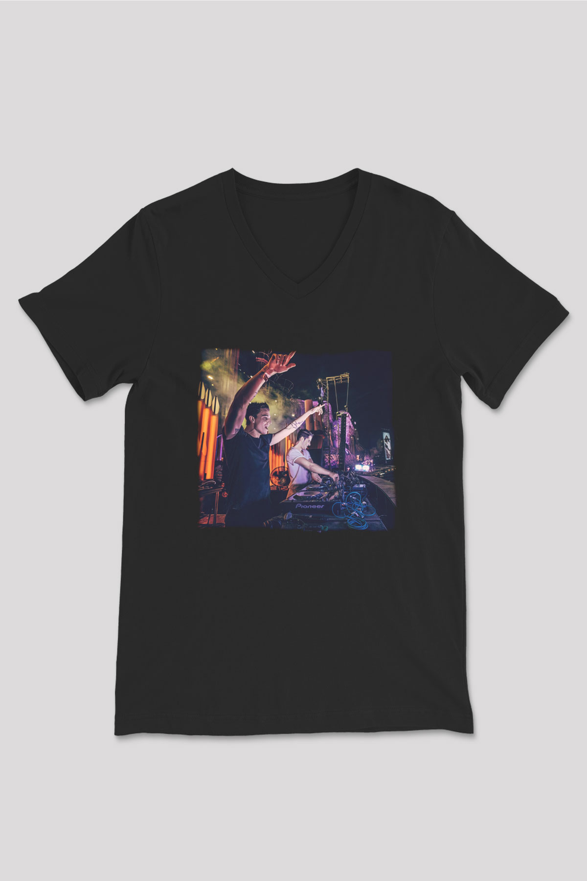 Blasterjaxx Siyah Unisex V Yaka Tişört