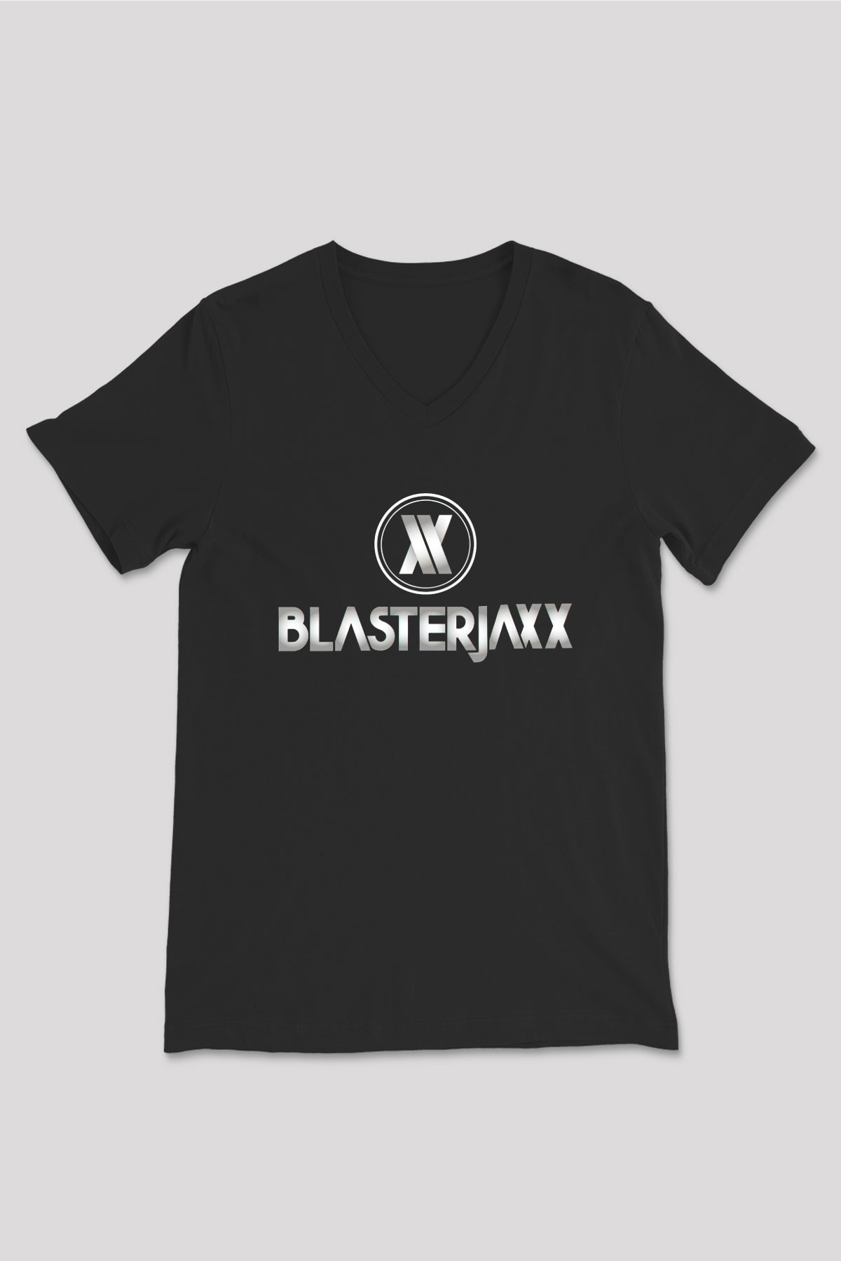 Blasterjaxx Siyah Unisex V Yaka Tişört