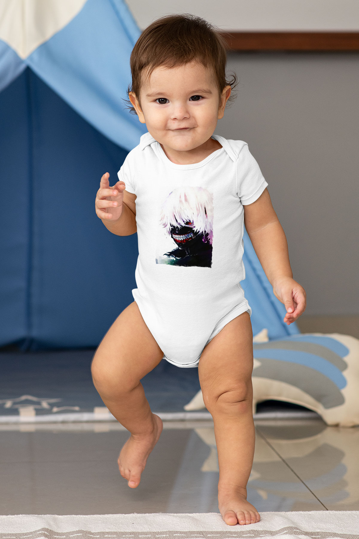 Bleach Baskılı Beyaz Unisex Bebek Body - Zıbın