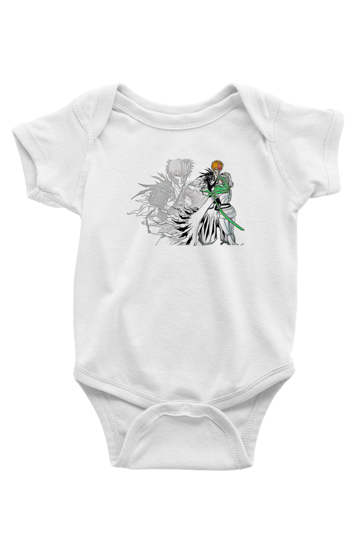 Bleach Baskılı Beyaz Unisex Bebek Body - Zıbın