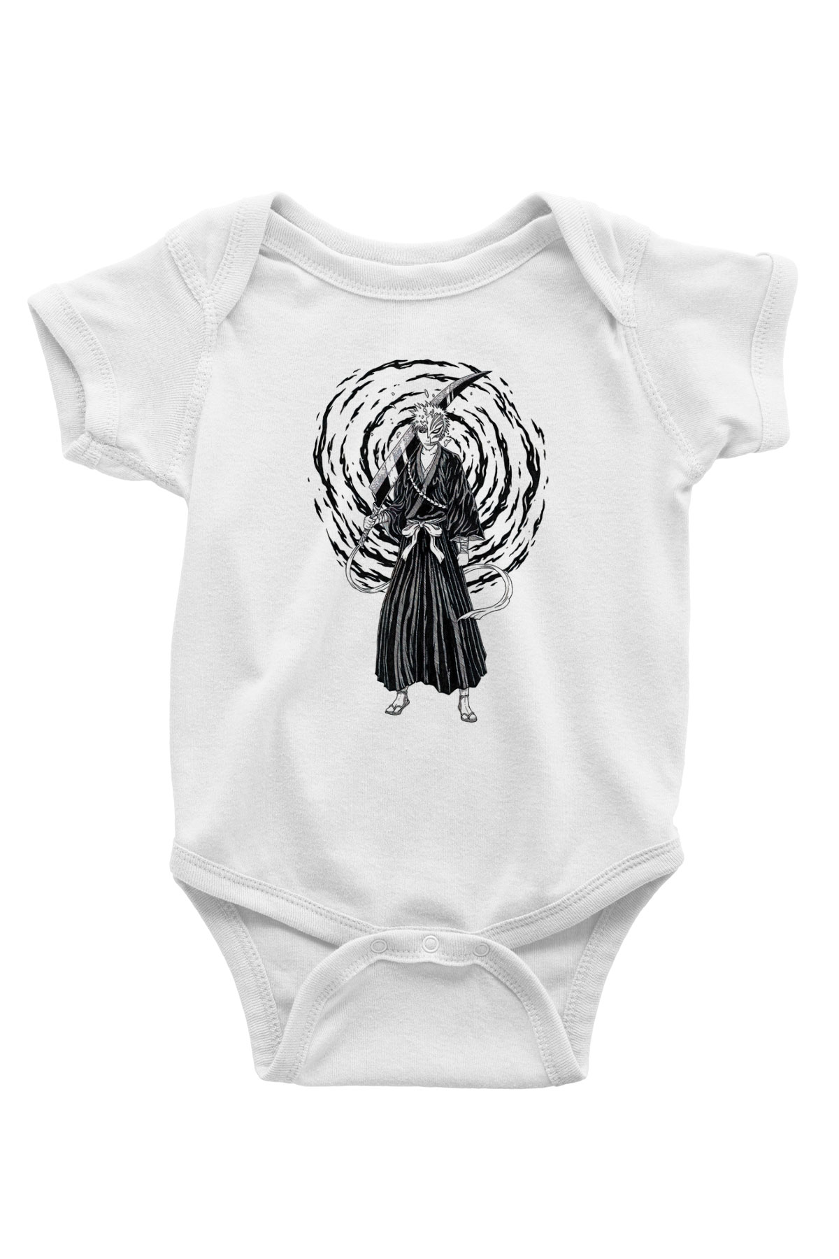 Bleach Baskılı Beyaz Unisex Bebek Body - Zıbın