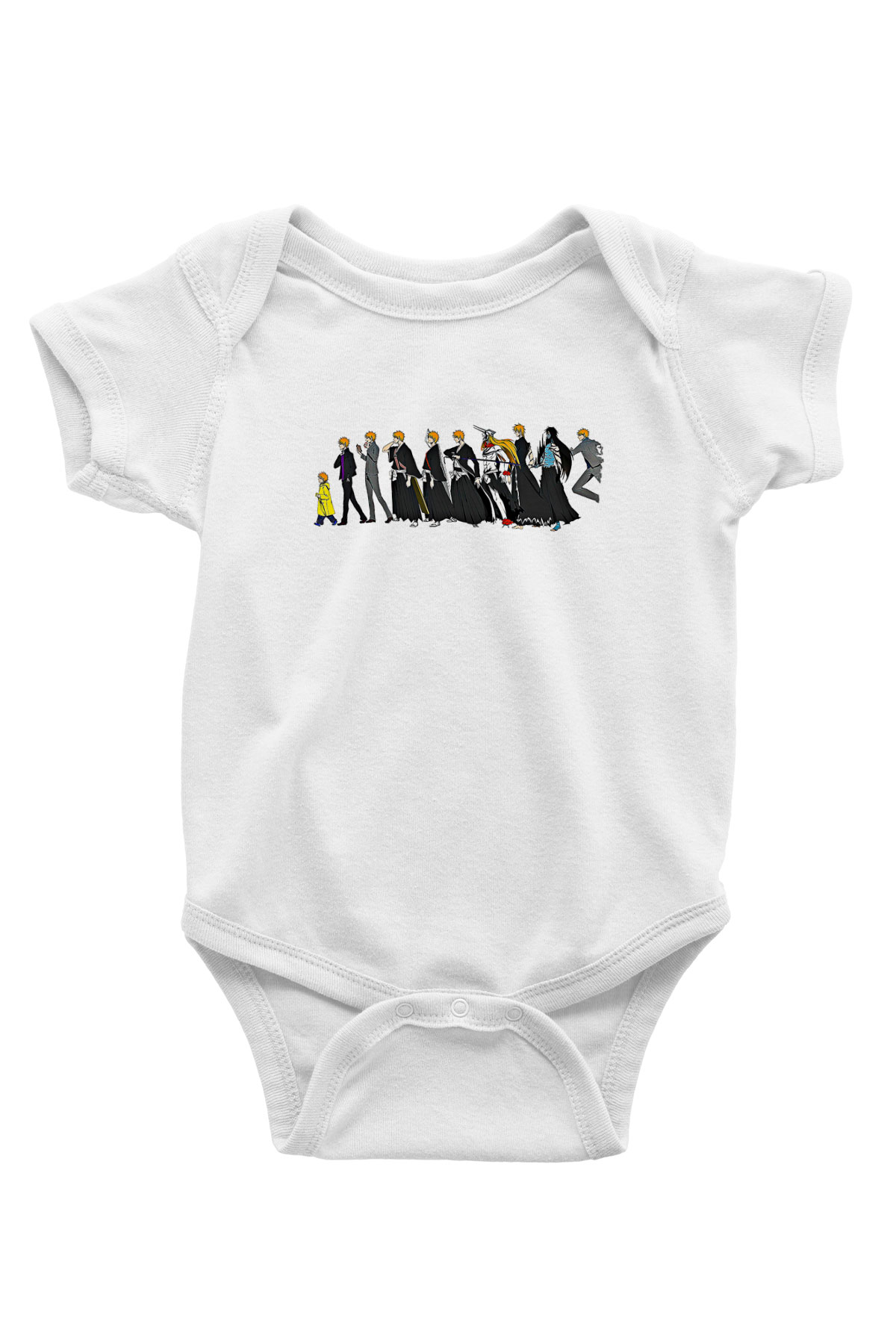 Bleach Baskılı Beyaz Unisex Bebek Body - Zıbın