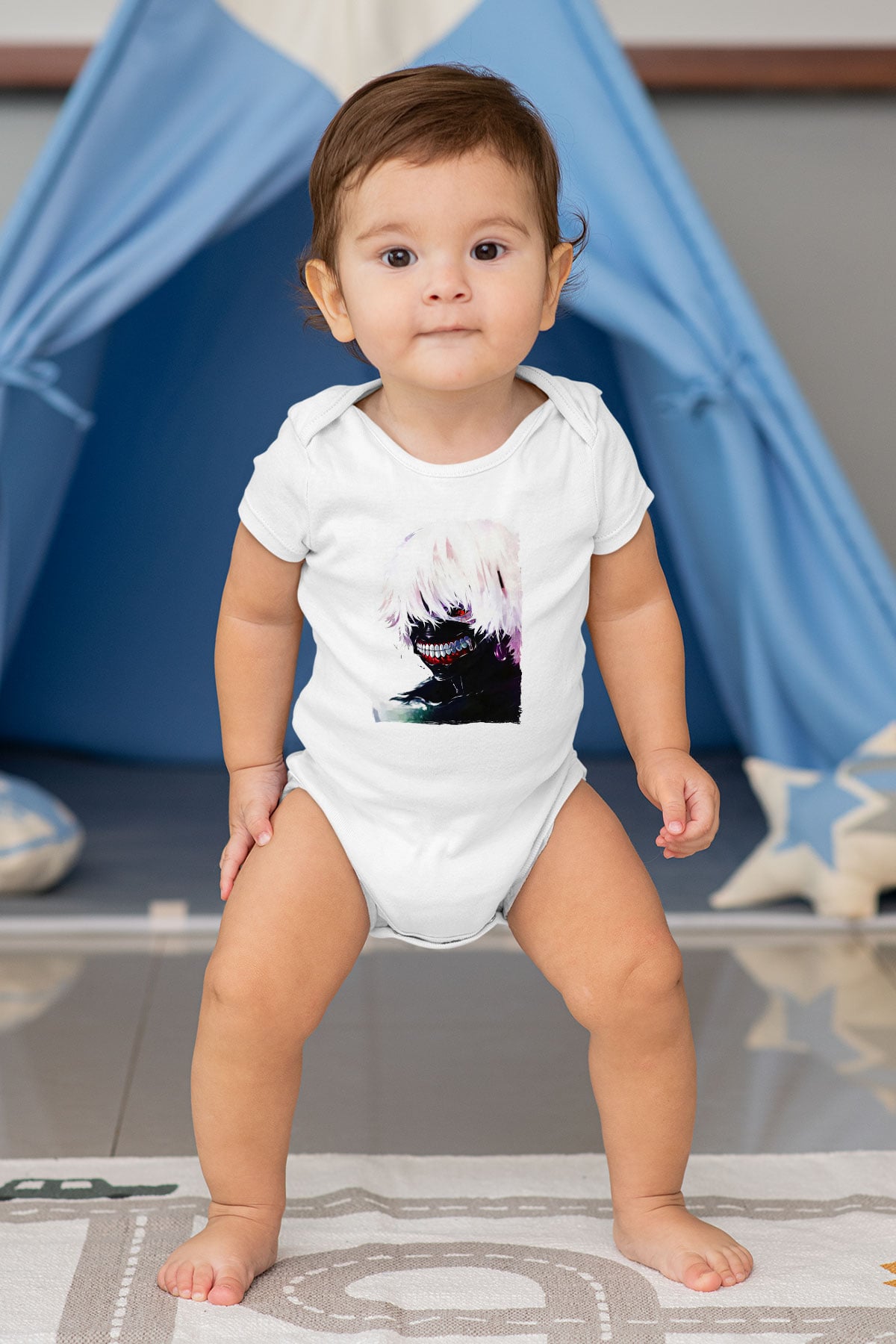 Bleach Baskılı Beyaz Unisex Bebek Body - Zıbın