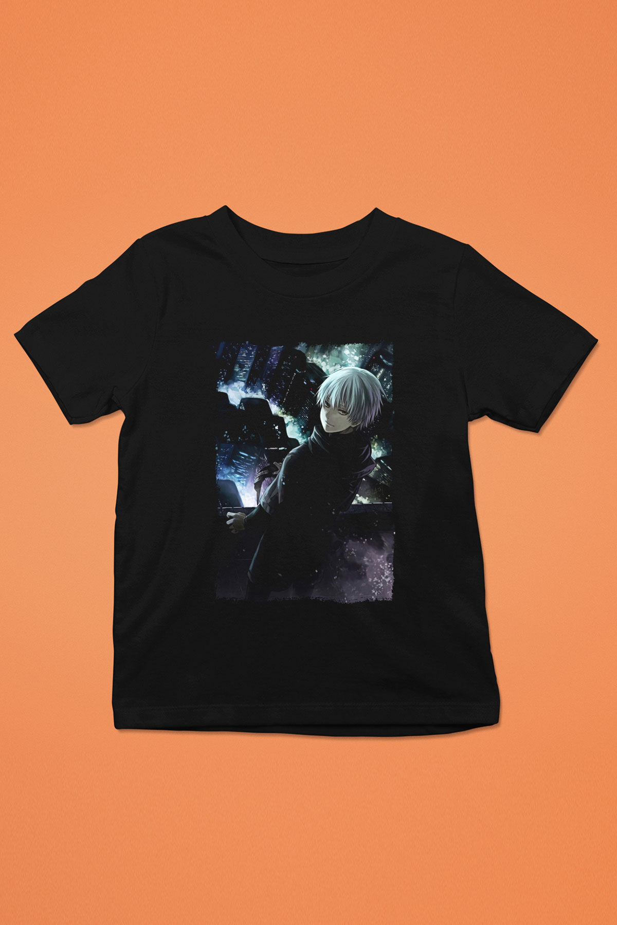 Bleach Baskılı Unisex Siyah Çocuk Tişört - Tshirt
