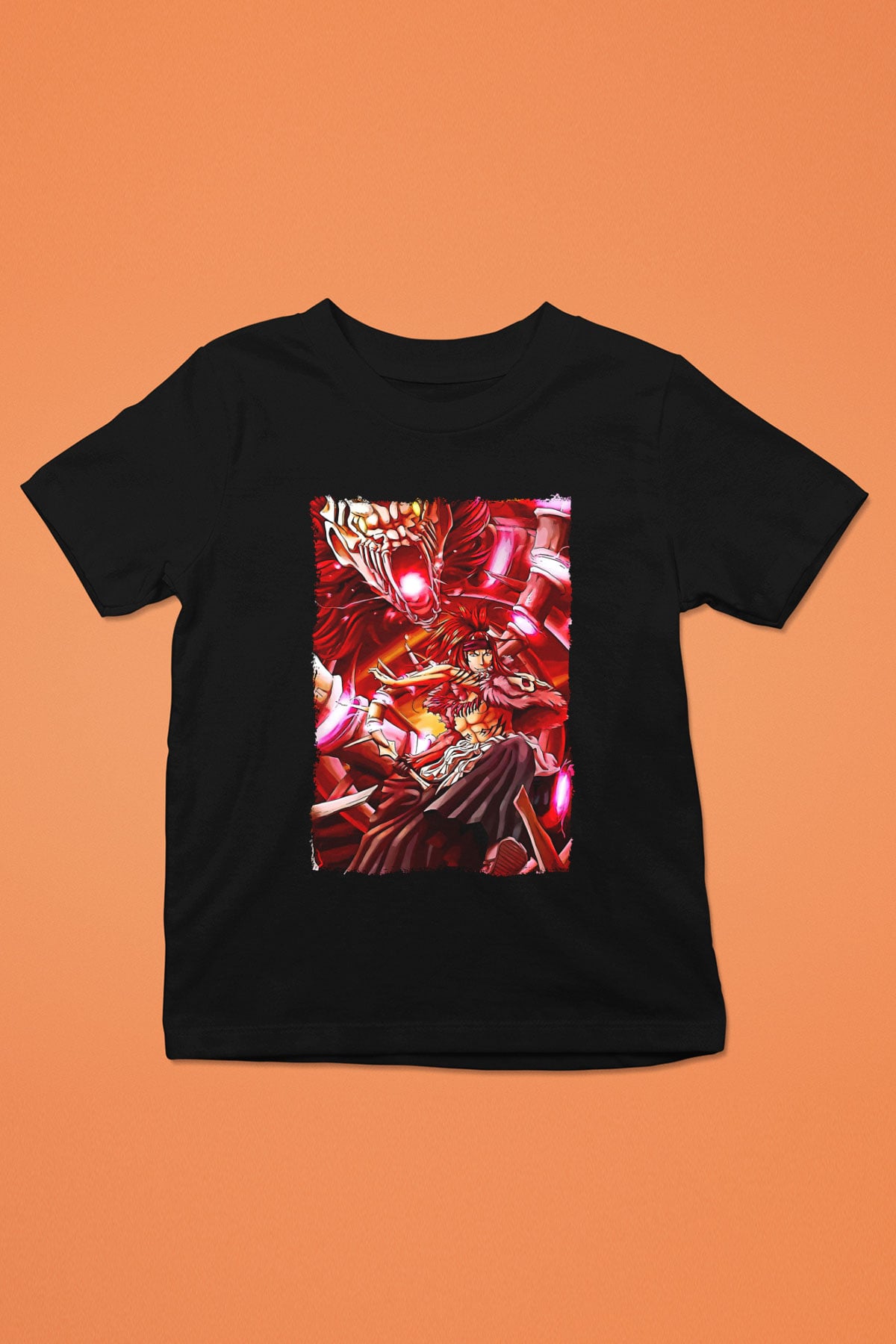 Bleach Baskılı Unisex Siyah Çocuk Tişört - Tshirt