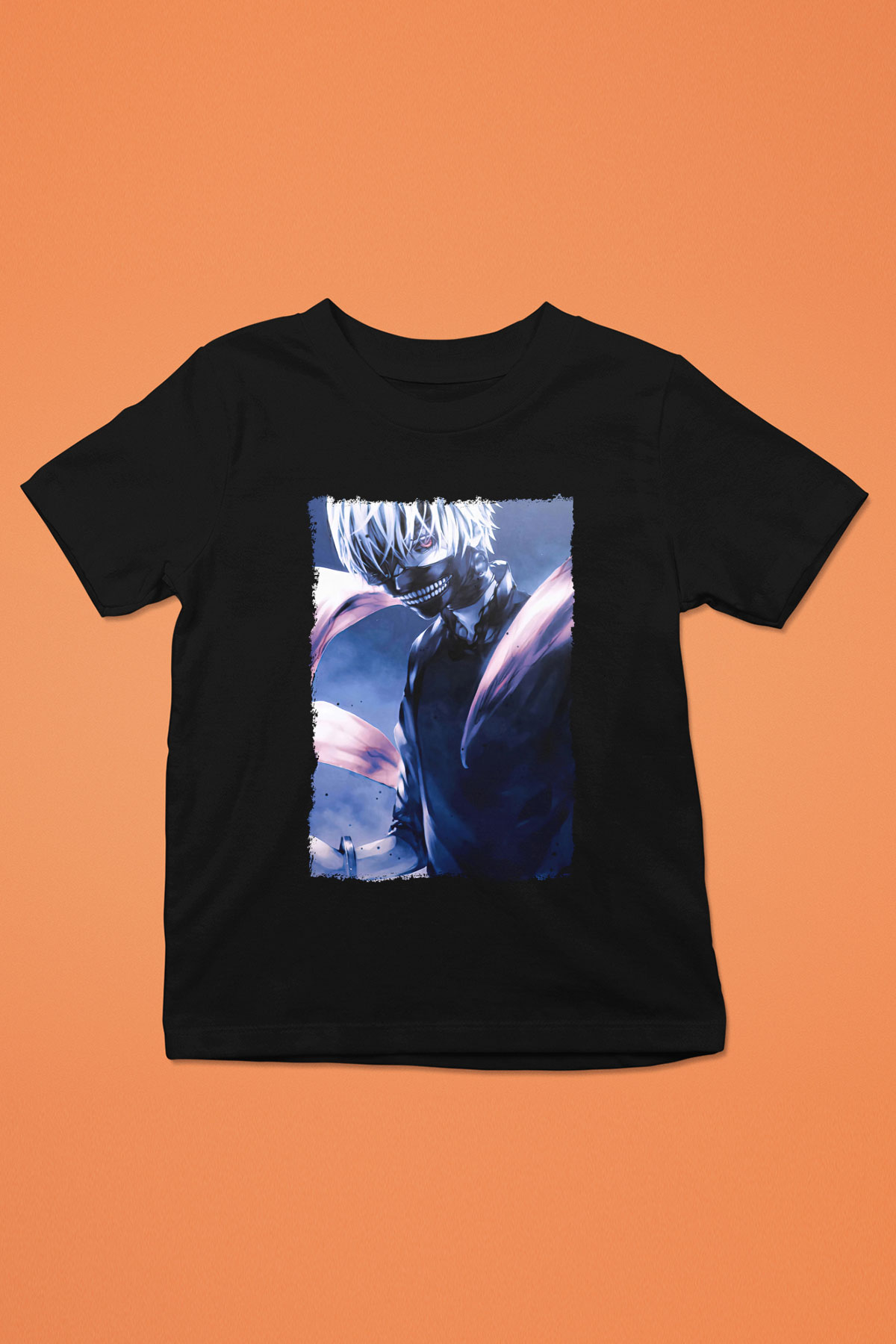 Bleach Baskılı Unisex Siyah Çocuk Tişört - Tshirt