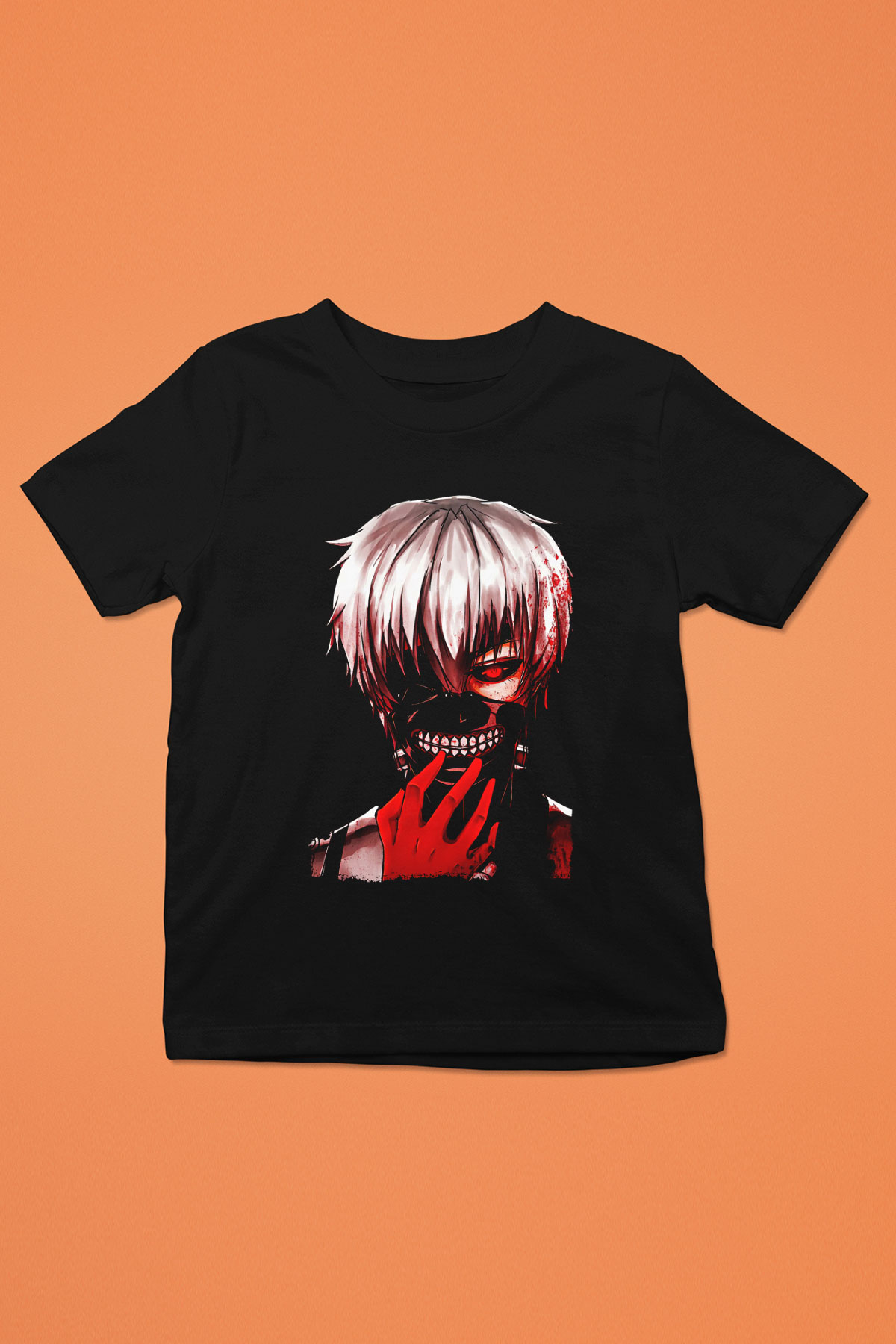 Bleach Baskılı Unisex Siyah Çocuk Tişört - Tshirt