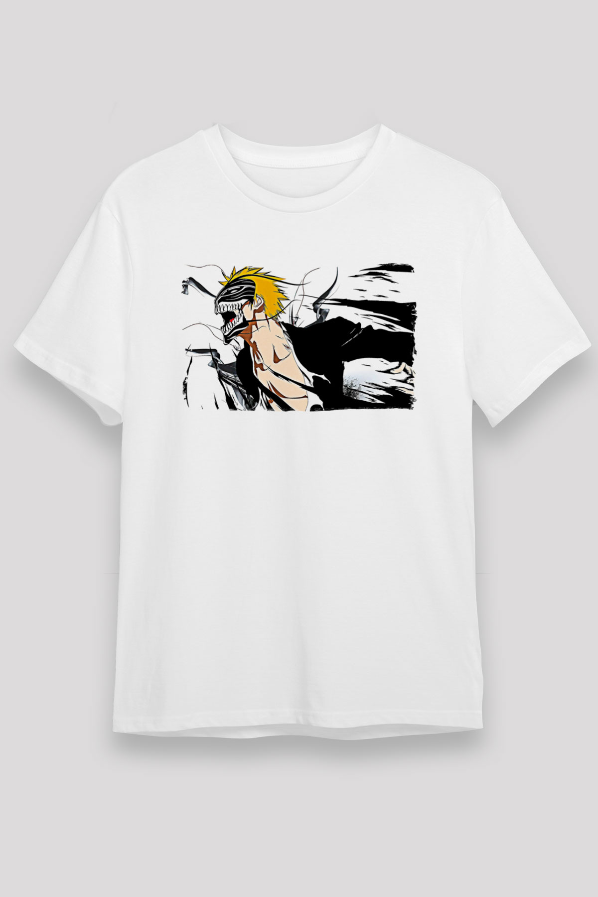Bleach Unisex Baskılı Beyaz Tişört - Tshirt