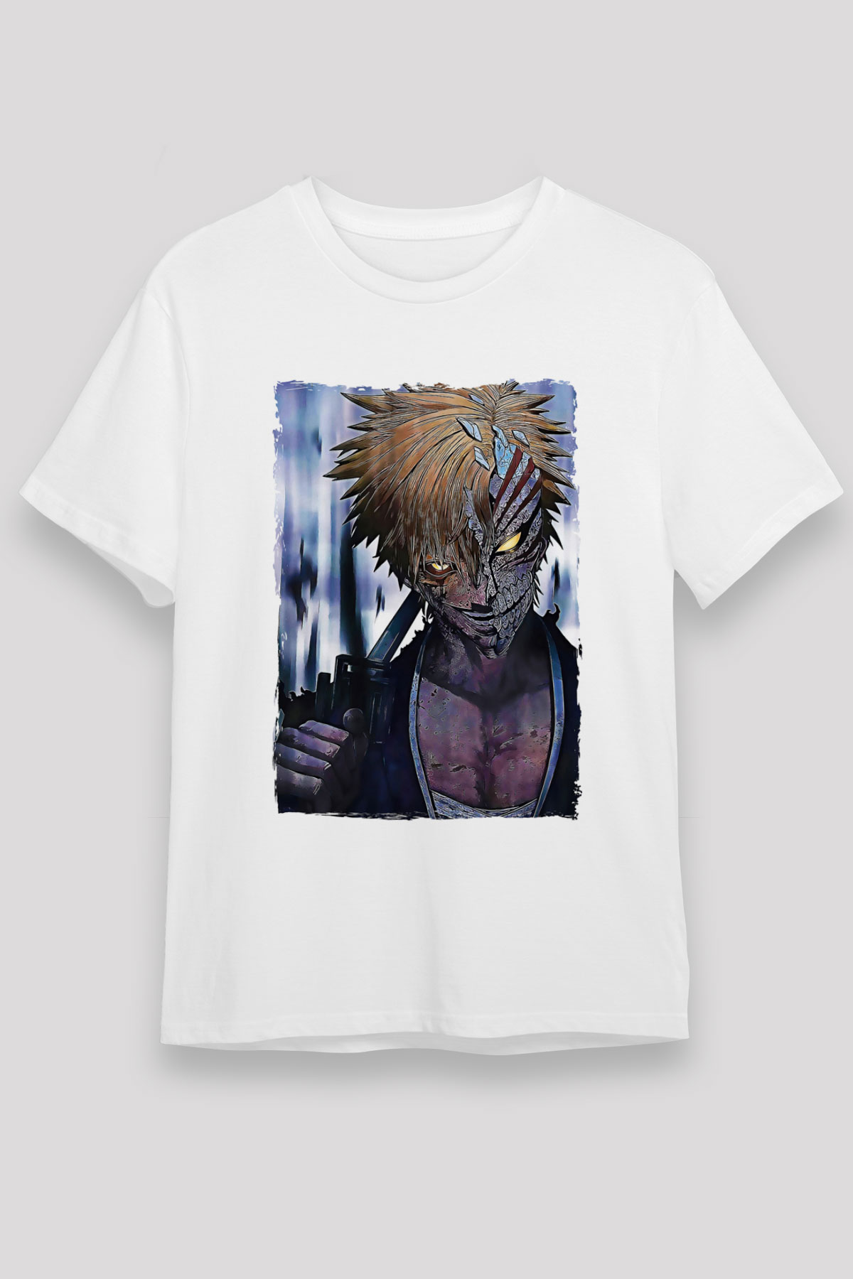 Bleach Unisex Baskılı Beyaz Tişört - Tshirt