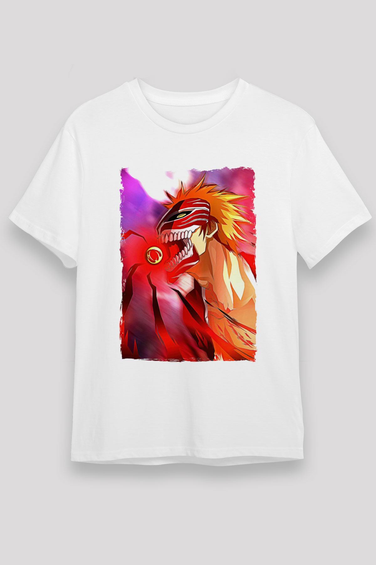 Bleach Unisex Baskılı Beyaz Tişört - Tshirt