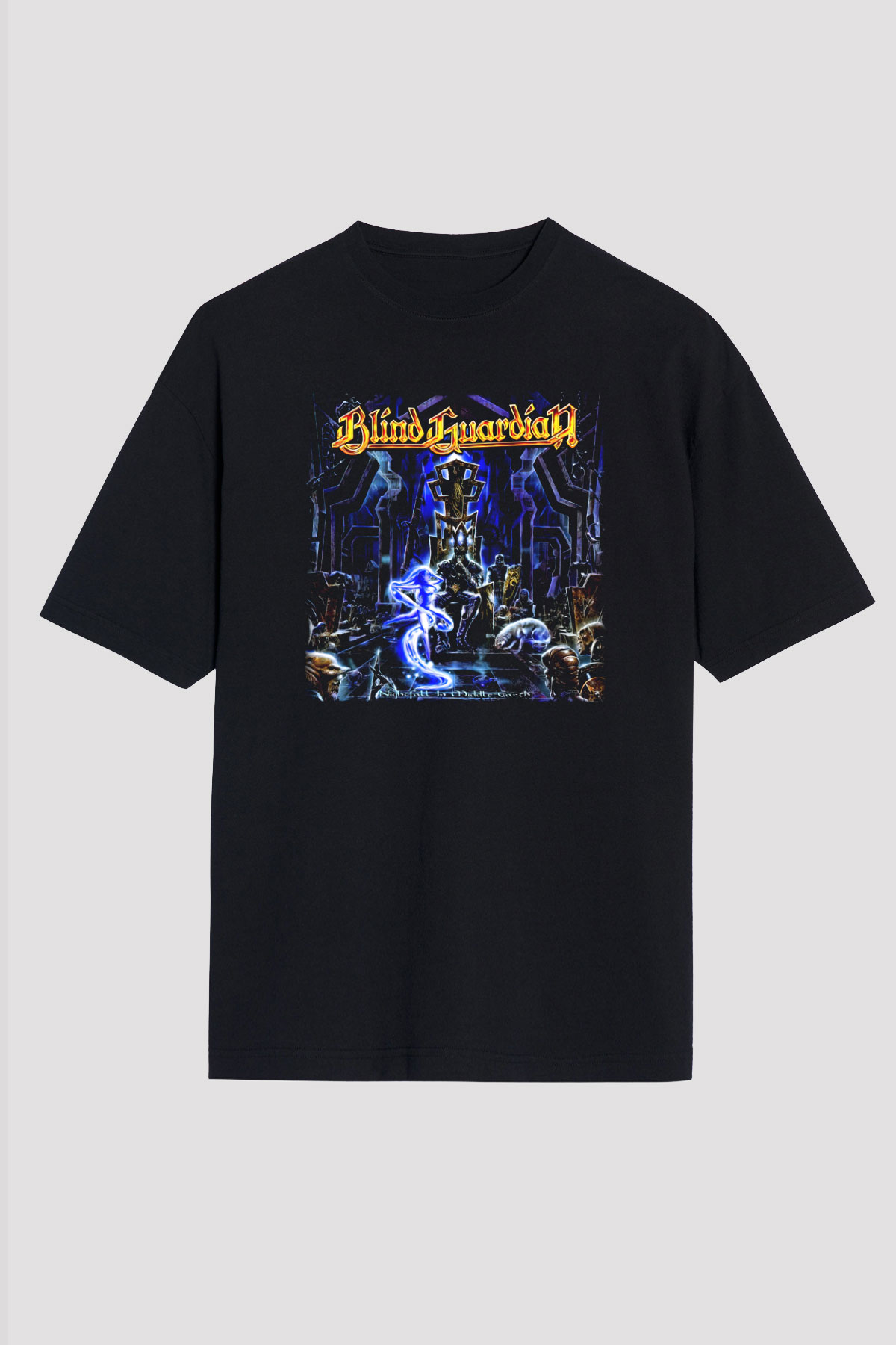 Blind Guardian Siyah Unisex Oversize Tişört T-Shirt