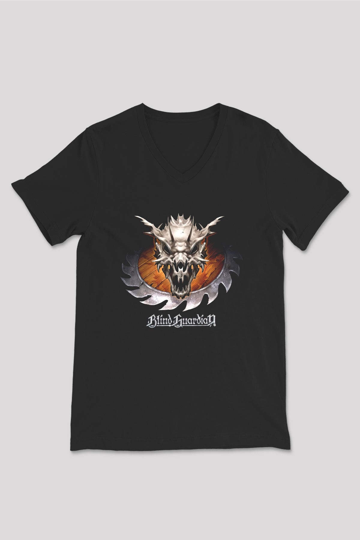 Blind Guardian Siyah Unisex V Yaka Tişört
