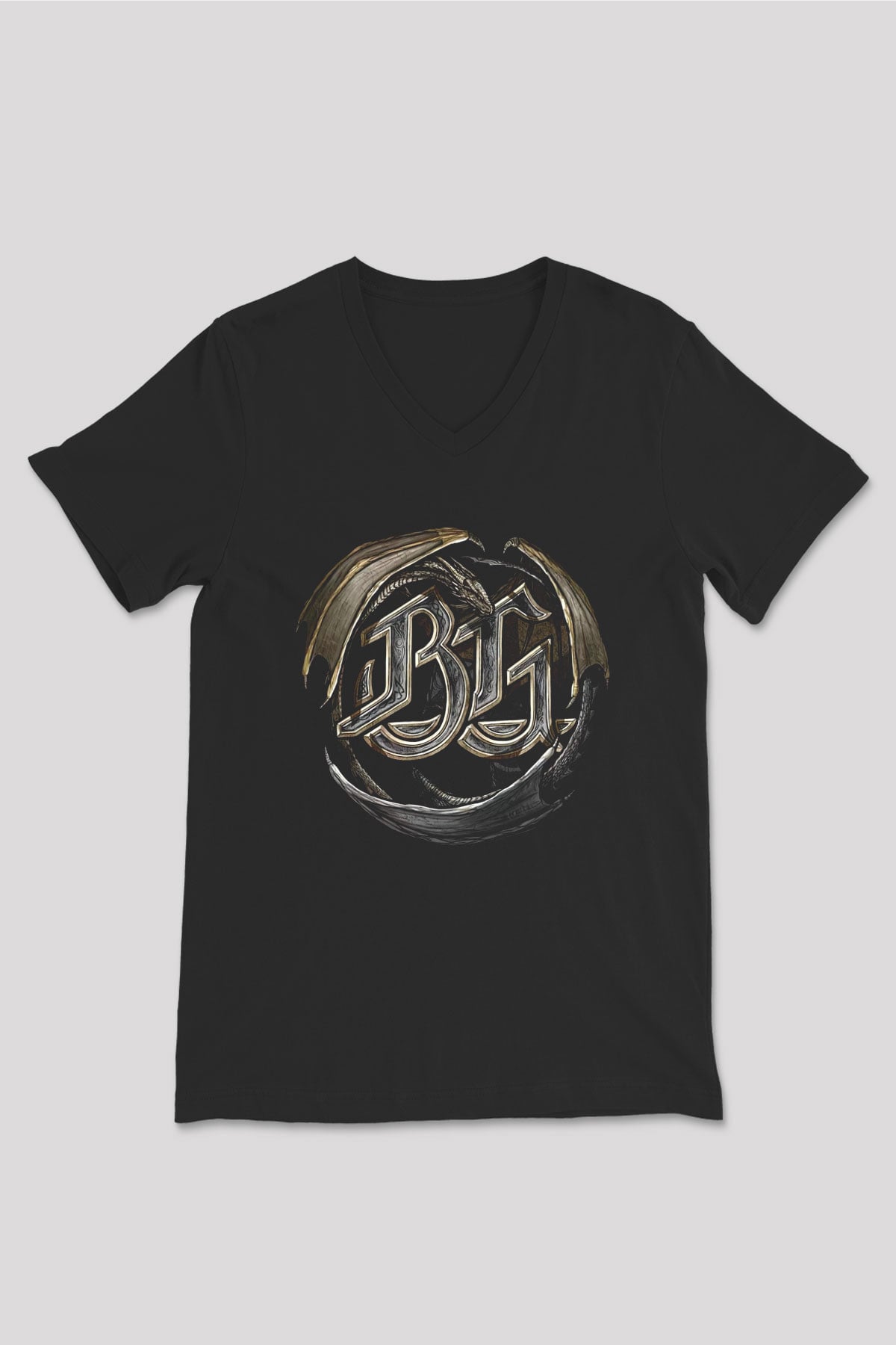 Blind Guardian Siyah Unisex V Yaka Tişört