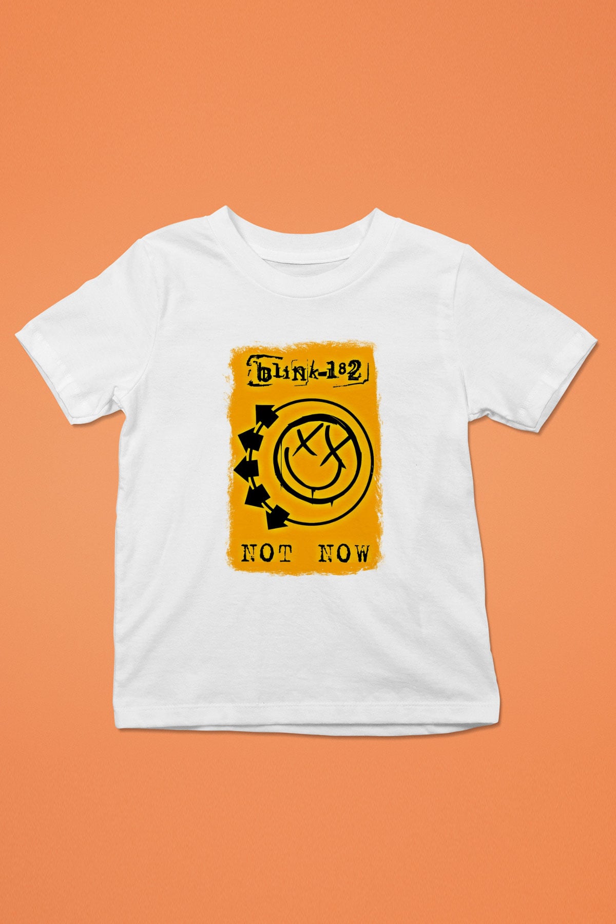 Blink-182 Baskılı Unisex Beyaz Çocuk Tişört