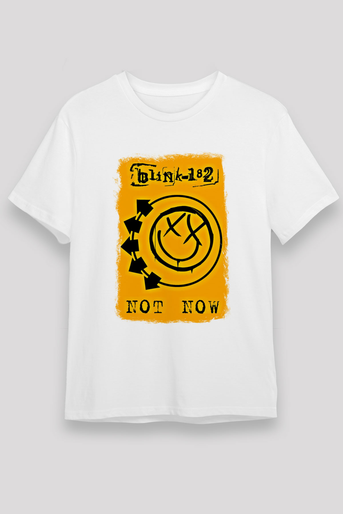 Blink-182 Baskılı Unisex Beyaz Tişört