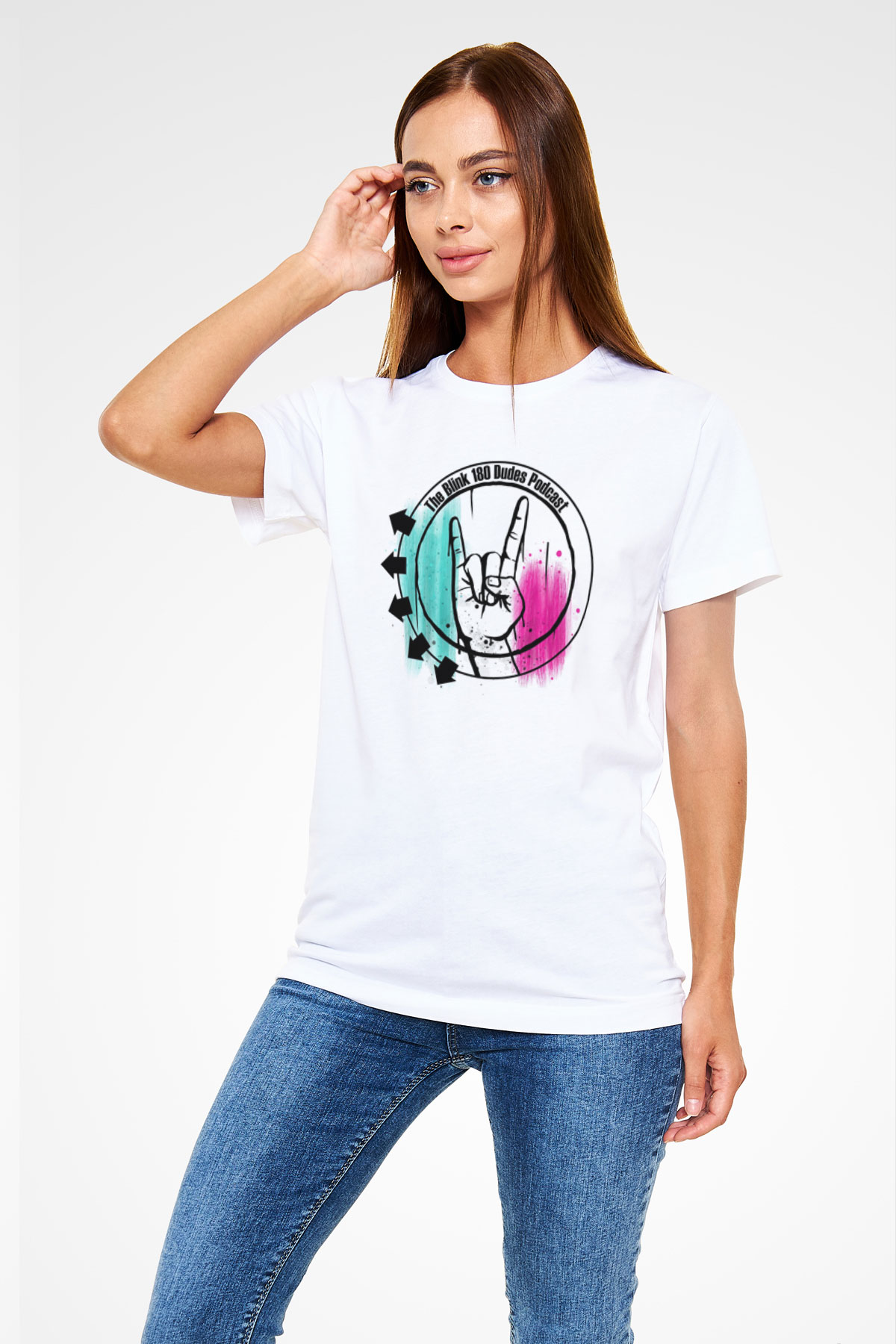 Blink 182 Beyaz Unisex Tişört T-Shirt - TişörtFabrikası