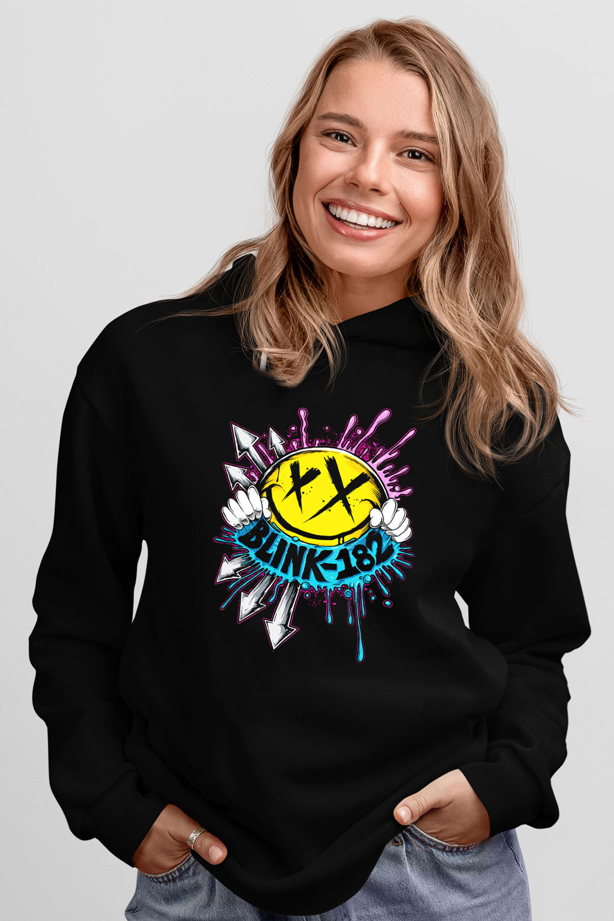 Blink 182 Siyah Unisex Hoodie