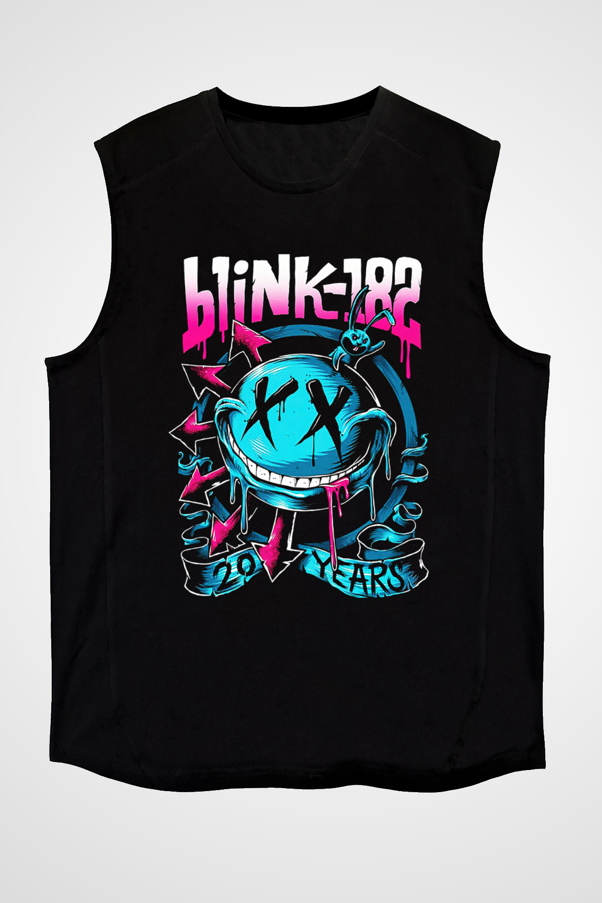 Blink 182 Siyah Unisex Kolsuz Tişört
