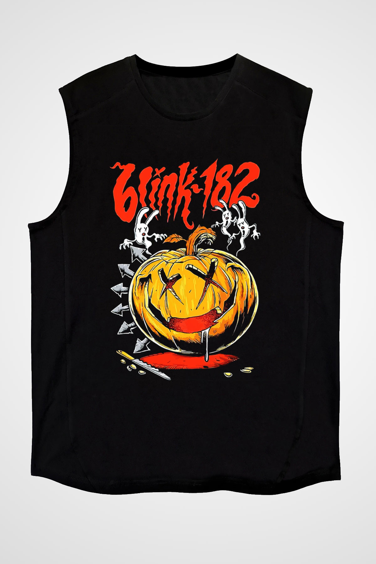 Blink 182 Siyah Unisex Kolsuz Tişört