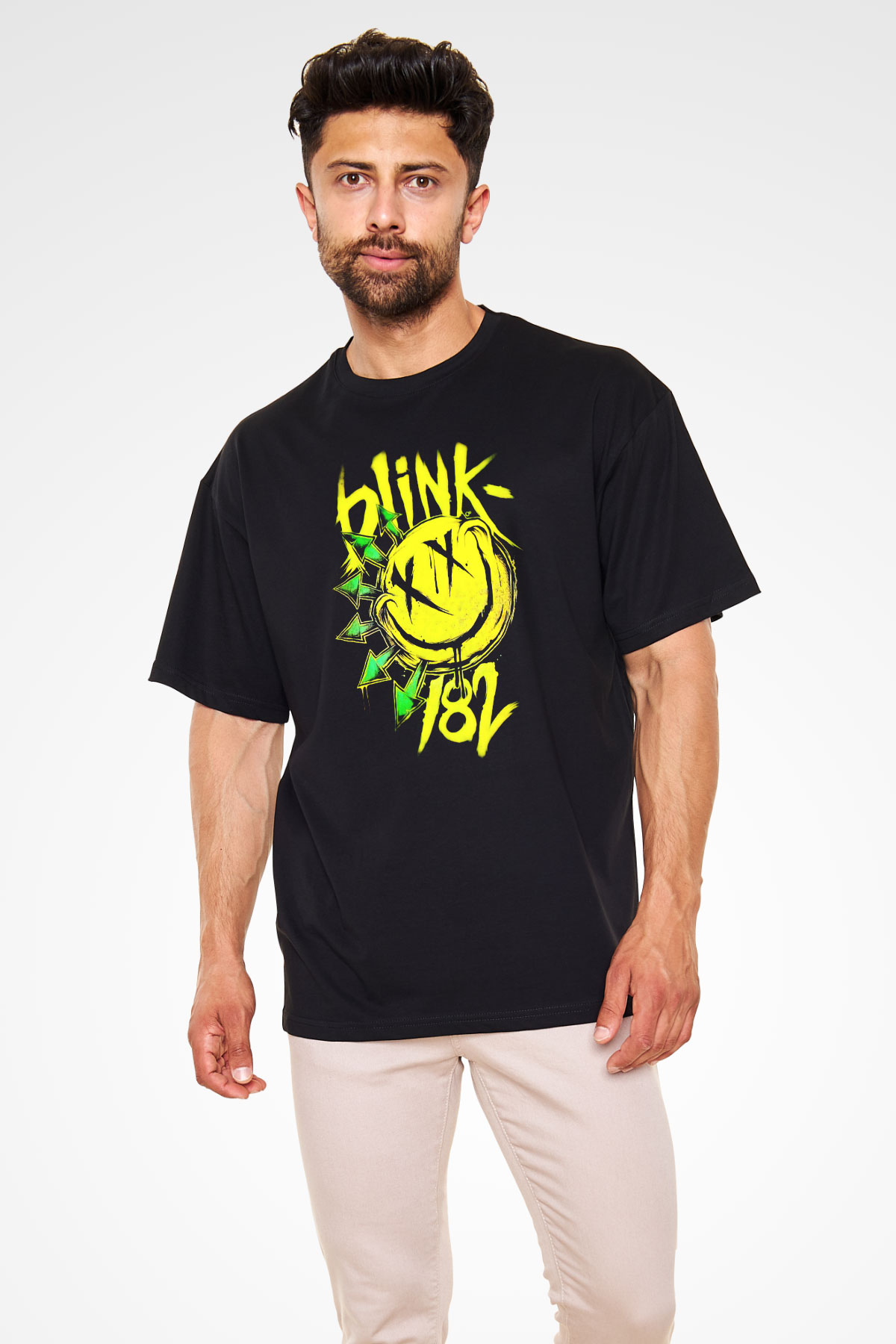 Blink 182 Siyah Unisex Oversize Tişört T-Shirt