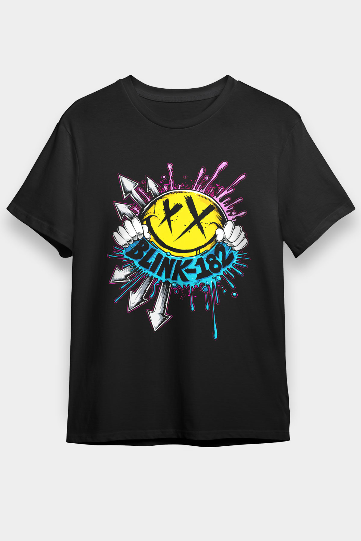 Blink 182 Siyah Unisex Tişört T-Shirt - TişörtFabrikası
