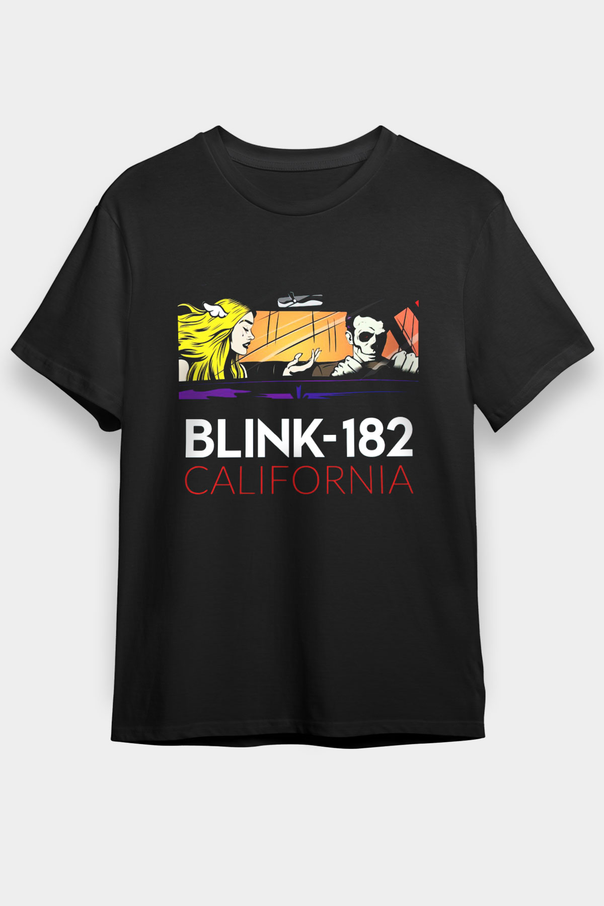 Blink 182 Siyah Unisex Tişört T-Shirt - TişörtFabrikası