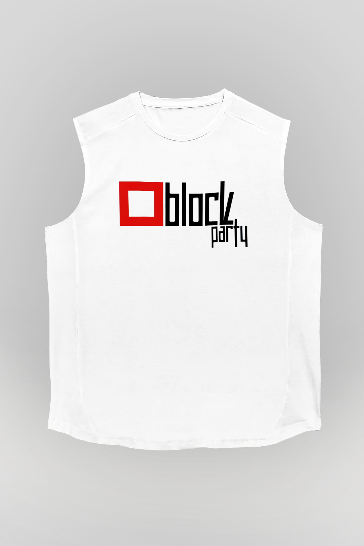 Bloc Party Beyaz Unisex Kolsuz Tişört