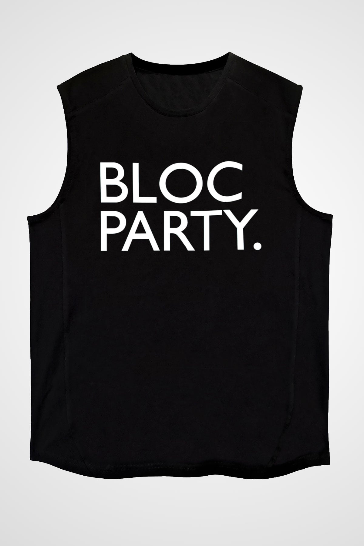 Bloc Party Siyah Unisex Kolsuz Tişört